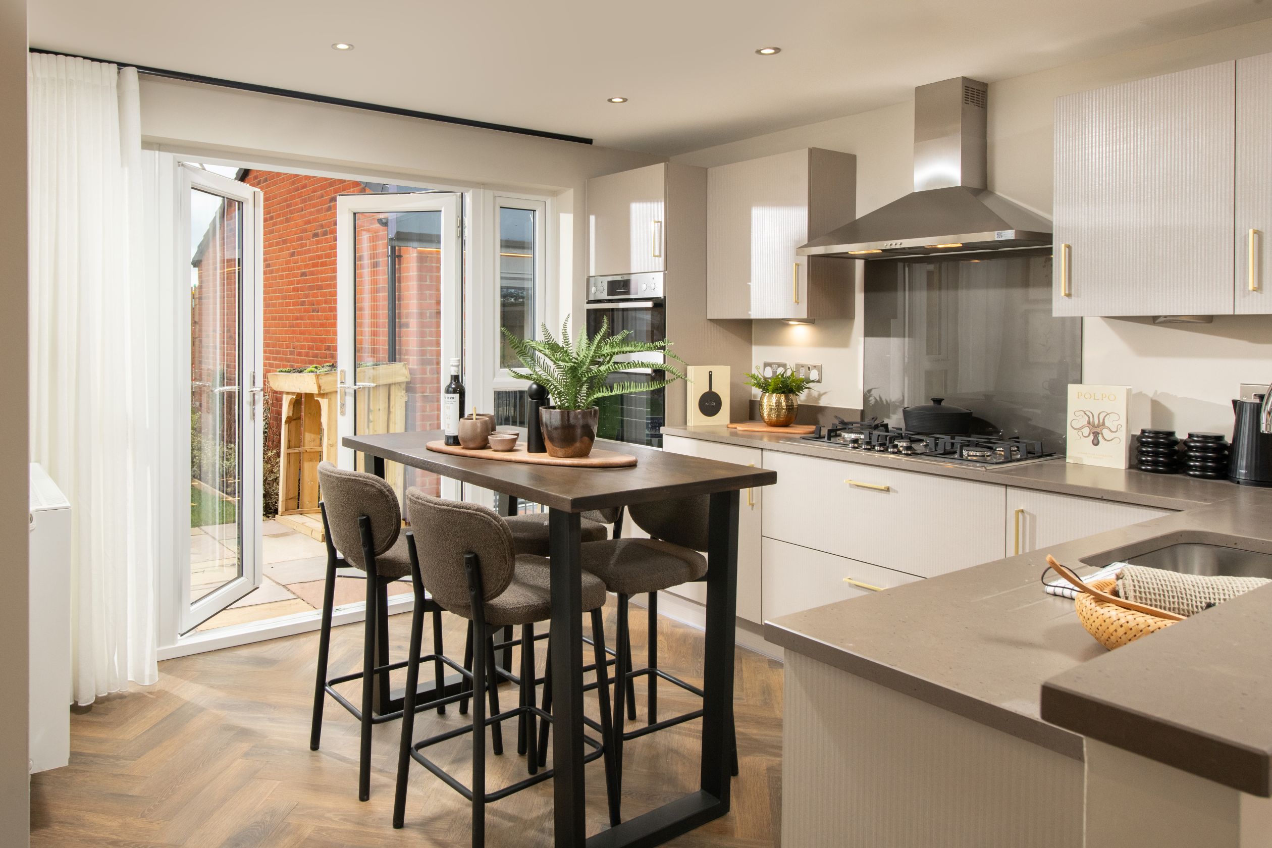 Open-plan kitchen