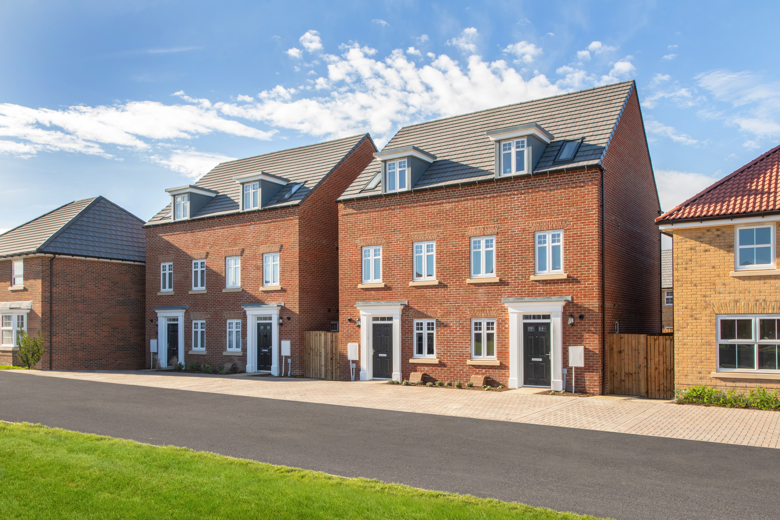 Outside view 3 bedroom semi detached Greenwood home