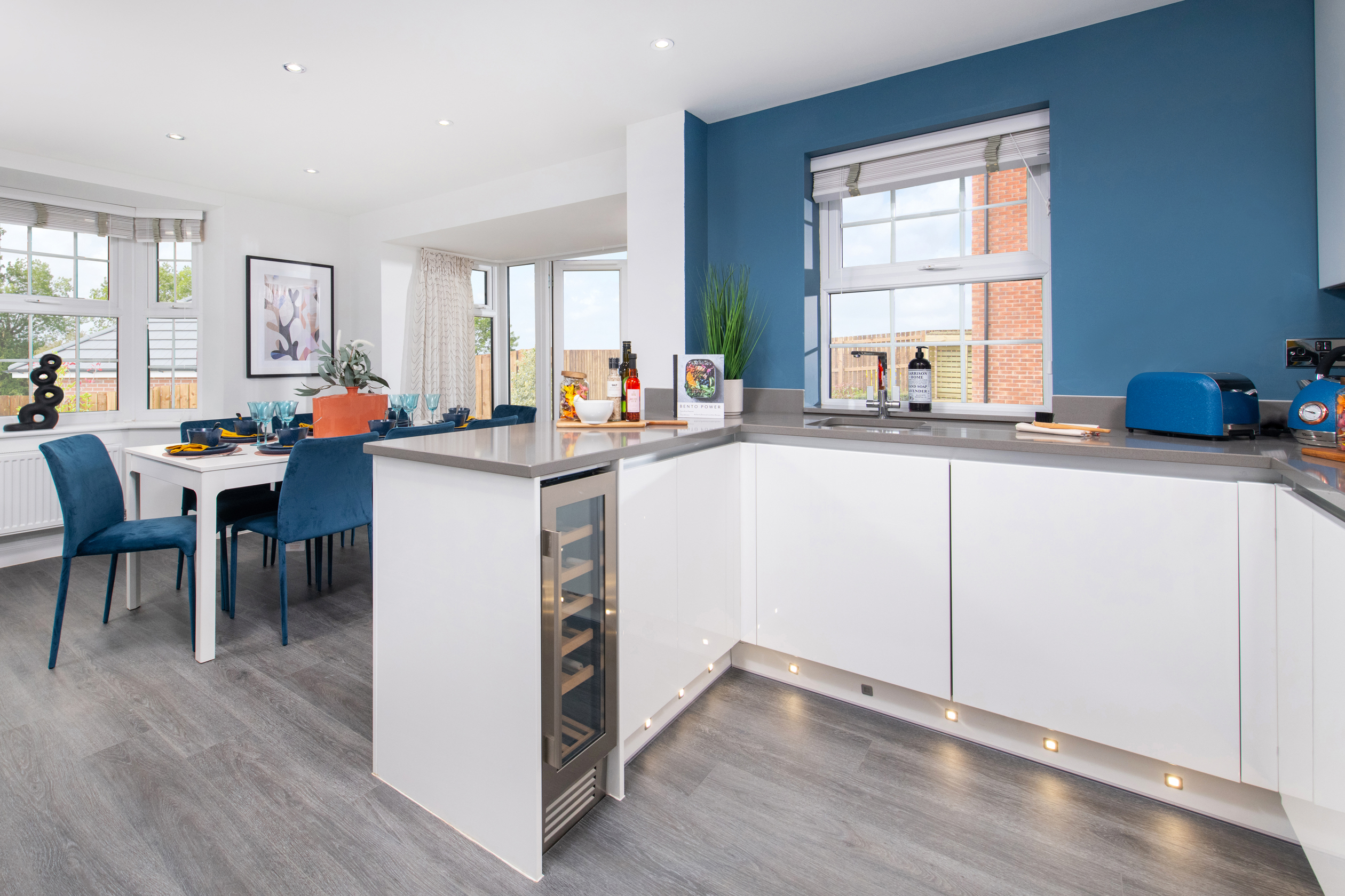 Inside view 4 bedroom Hertford kitchen with dining space
