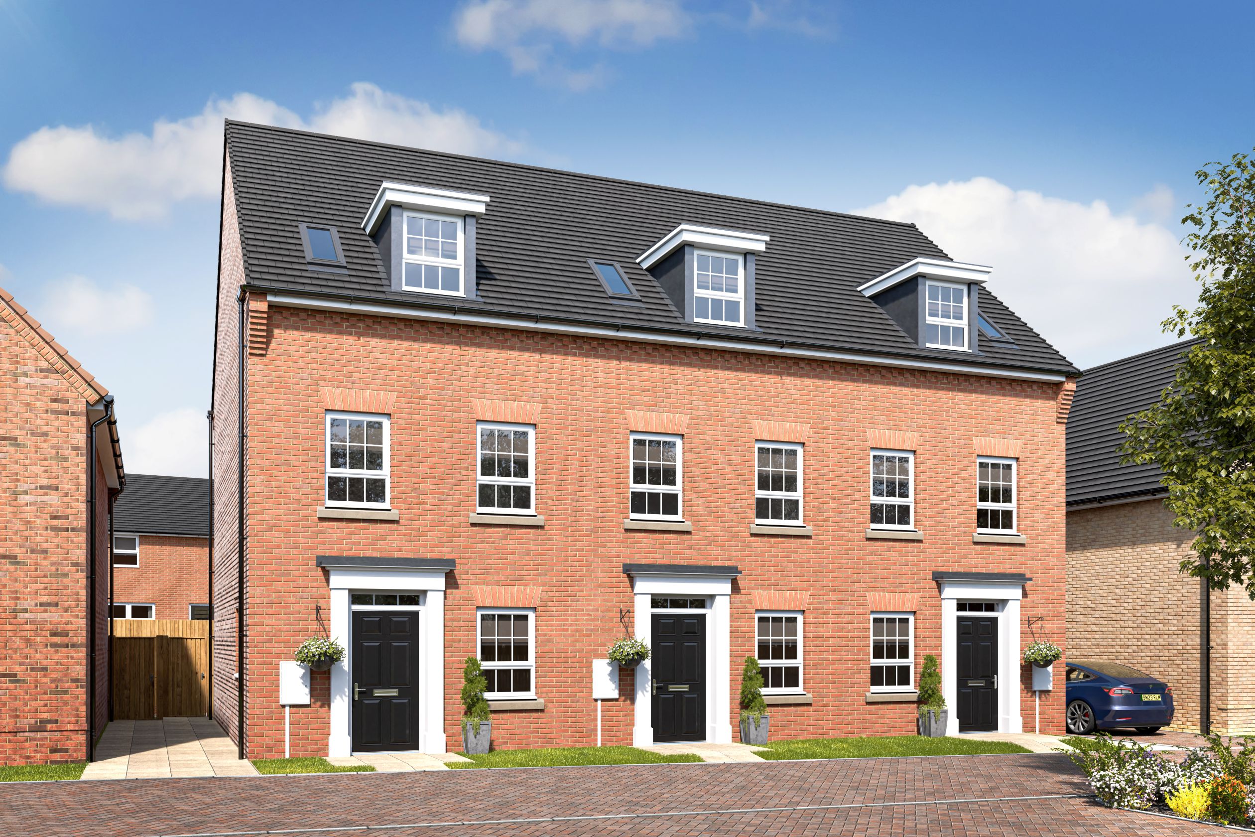 CGI view of Greenwood homes