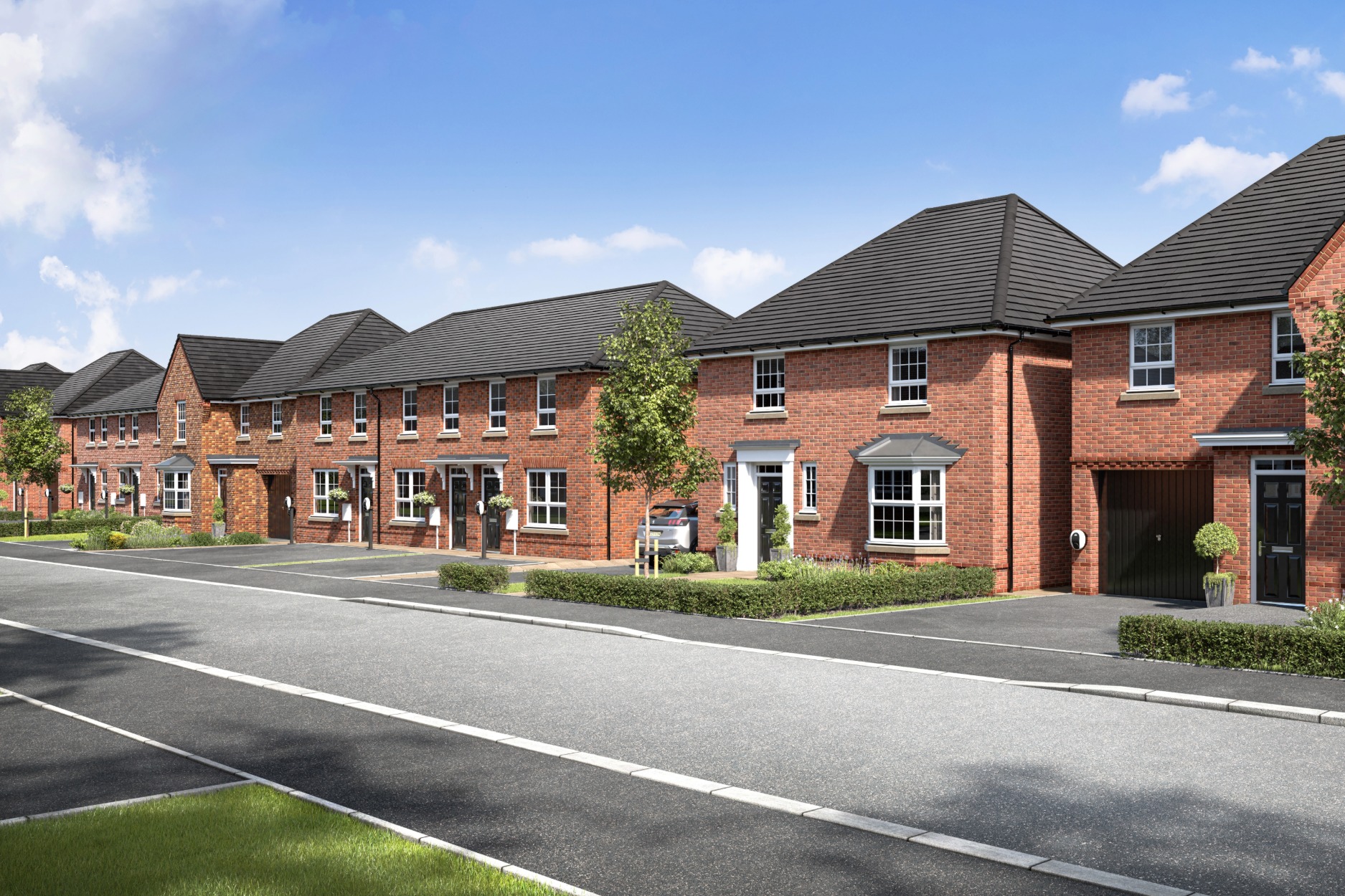 Tudor Place Street Scene CGI