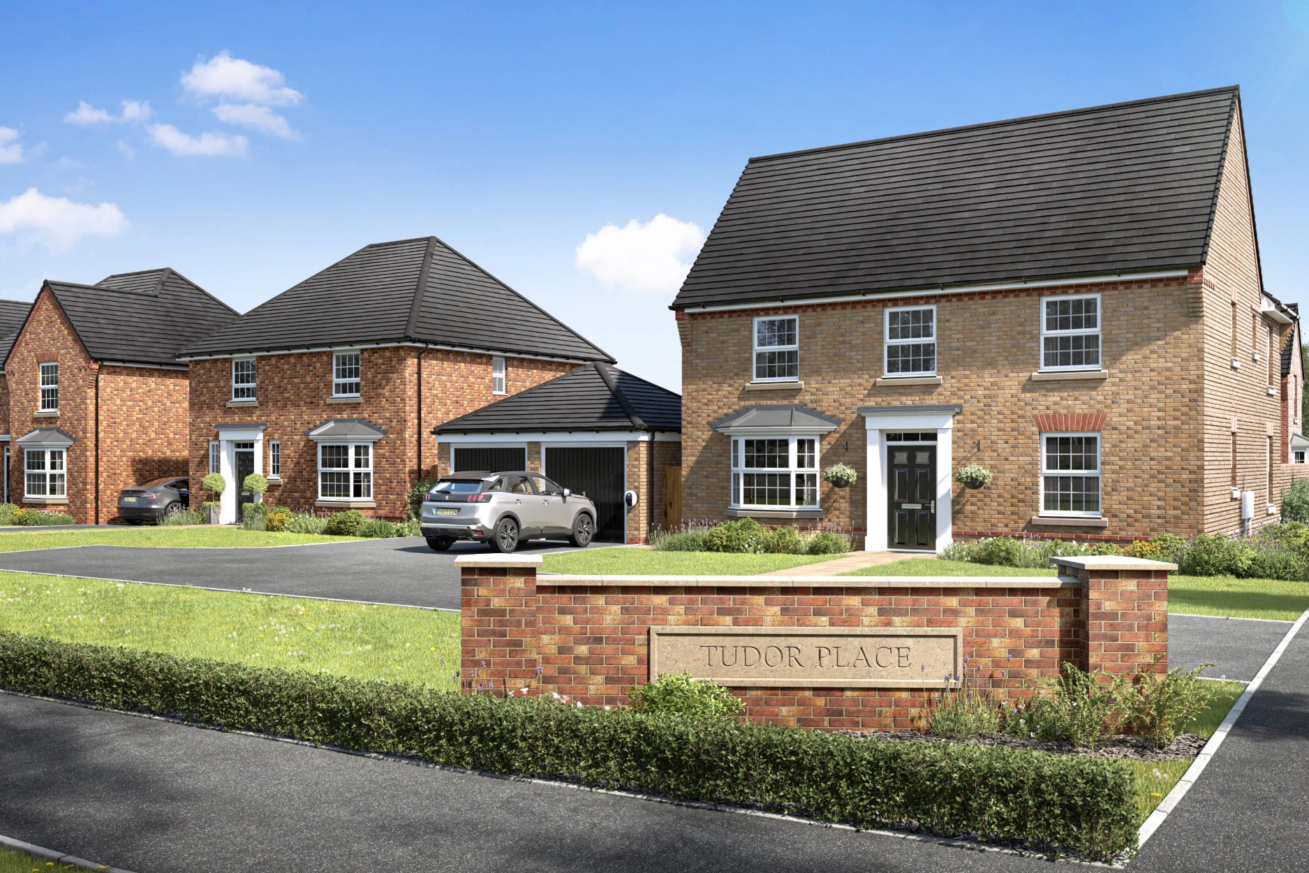 Tudor Place Street Scene CGI