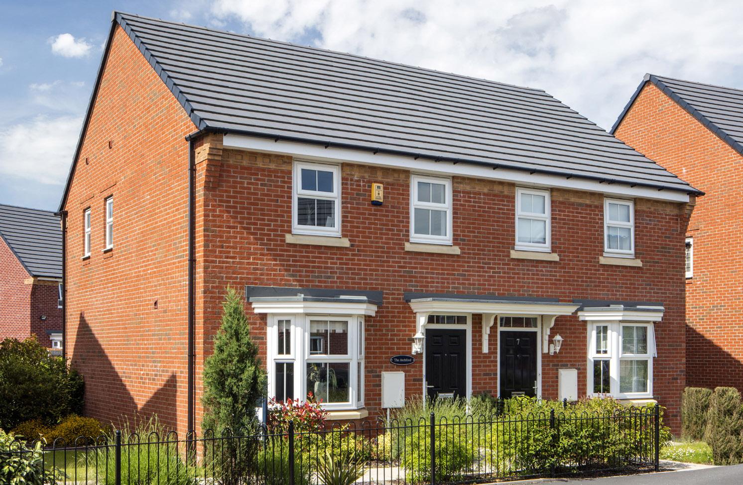 Outside view of 3 bedroom semi-detached Archford
