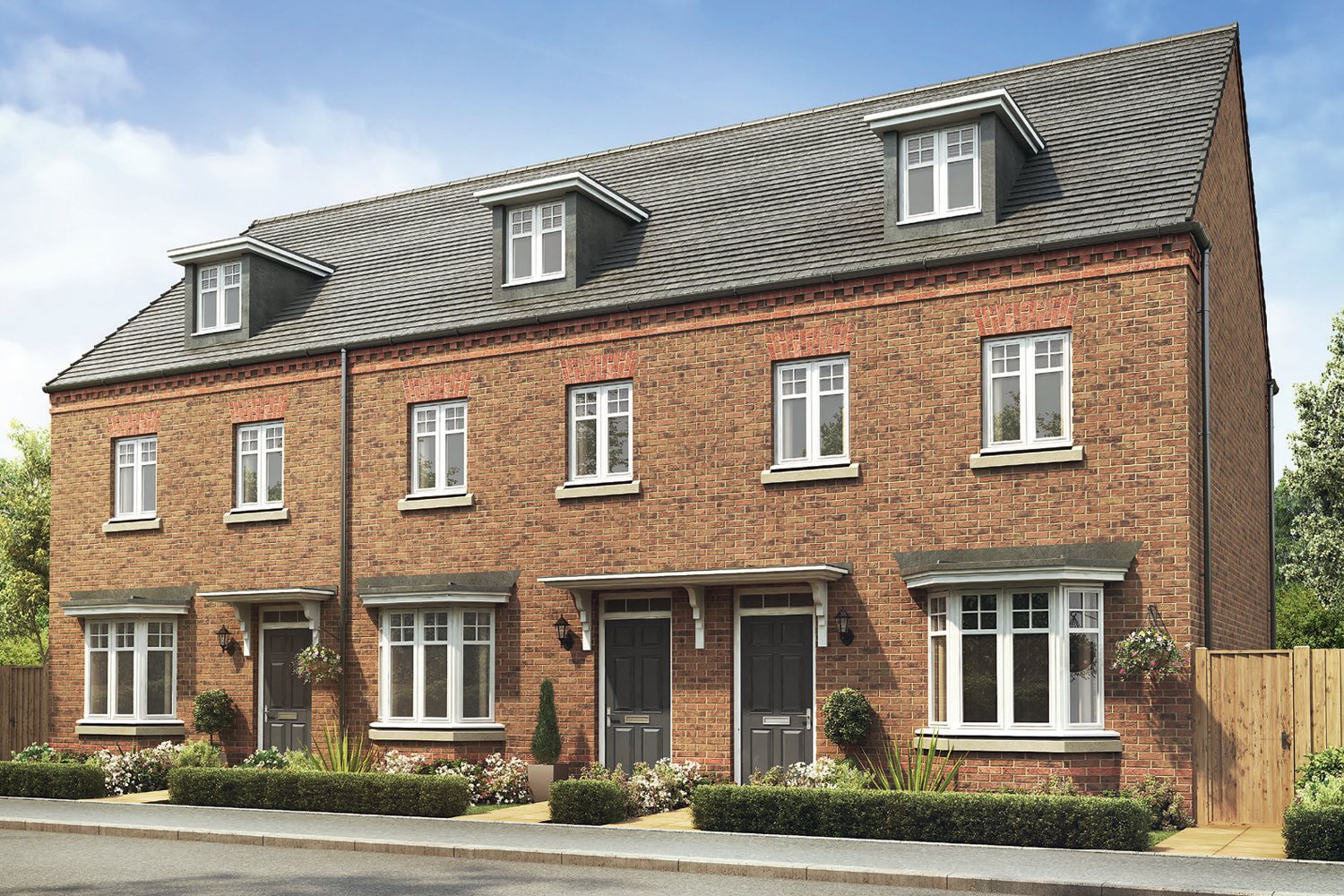 Outside view of 3 bedroom terraced Kennett