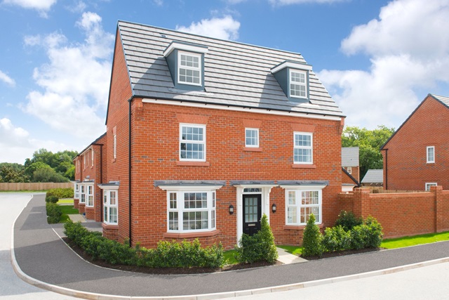 Exterior shot of the Hertford style of home