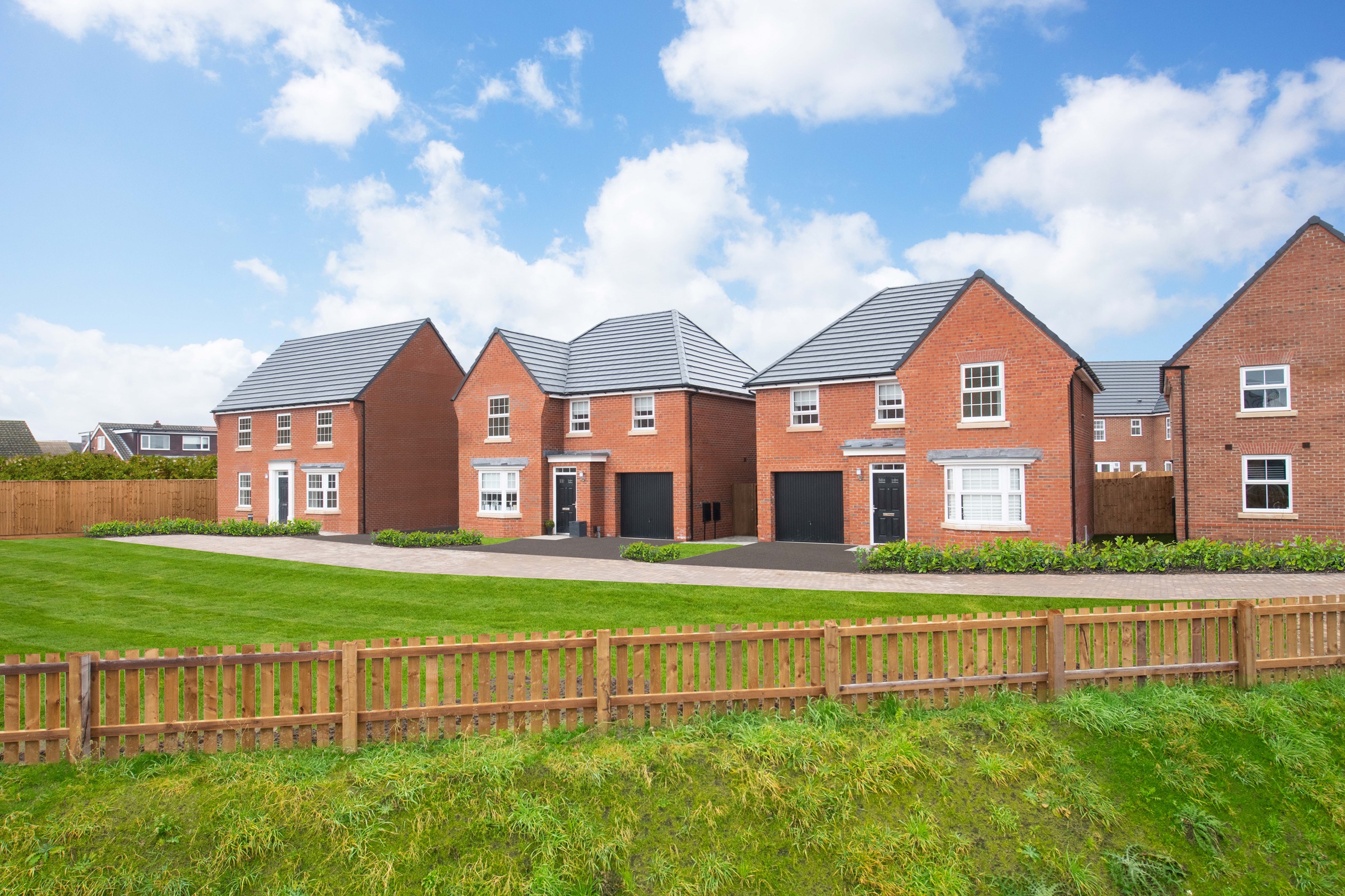 Street Scene View of Pinewood Park Development in Formby