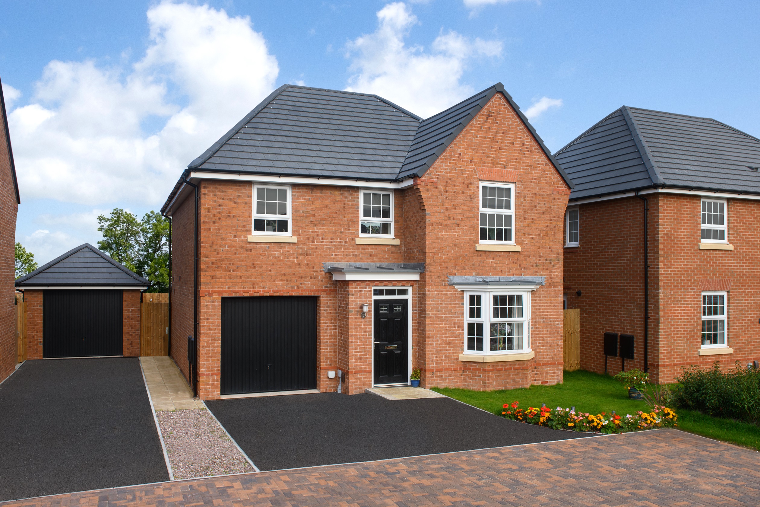 Outside view of 4 bedroom detached Millford 