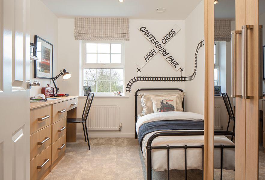 Single bedroom inside The Hurst