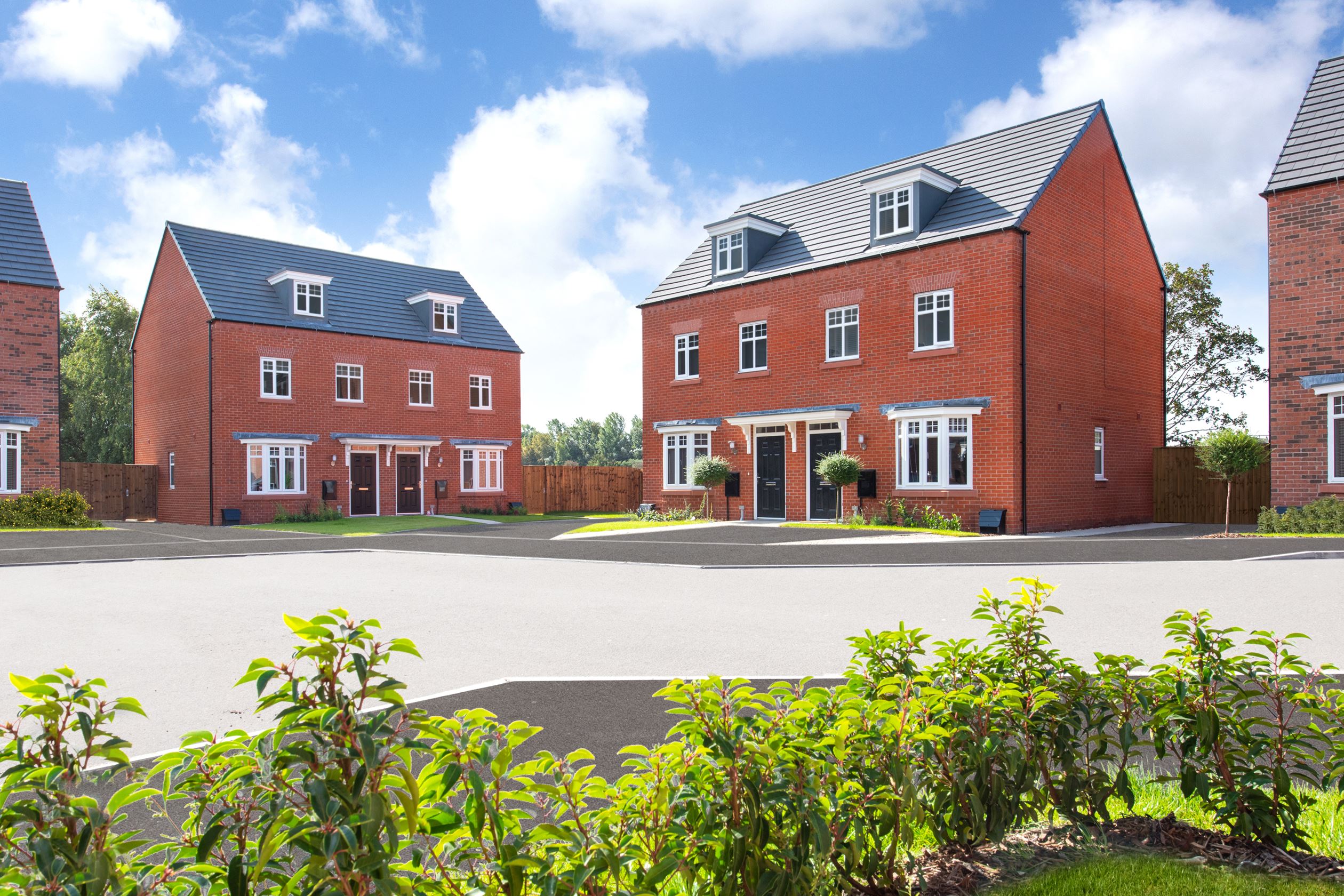 Collection of Kennet style homes at Winnington Village, Northwich 