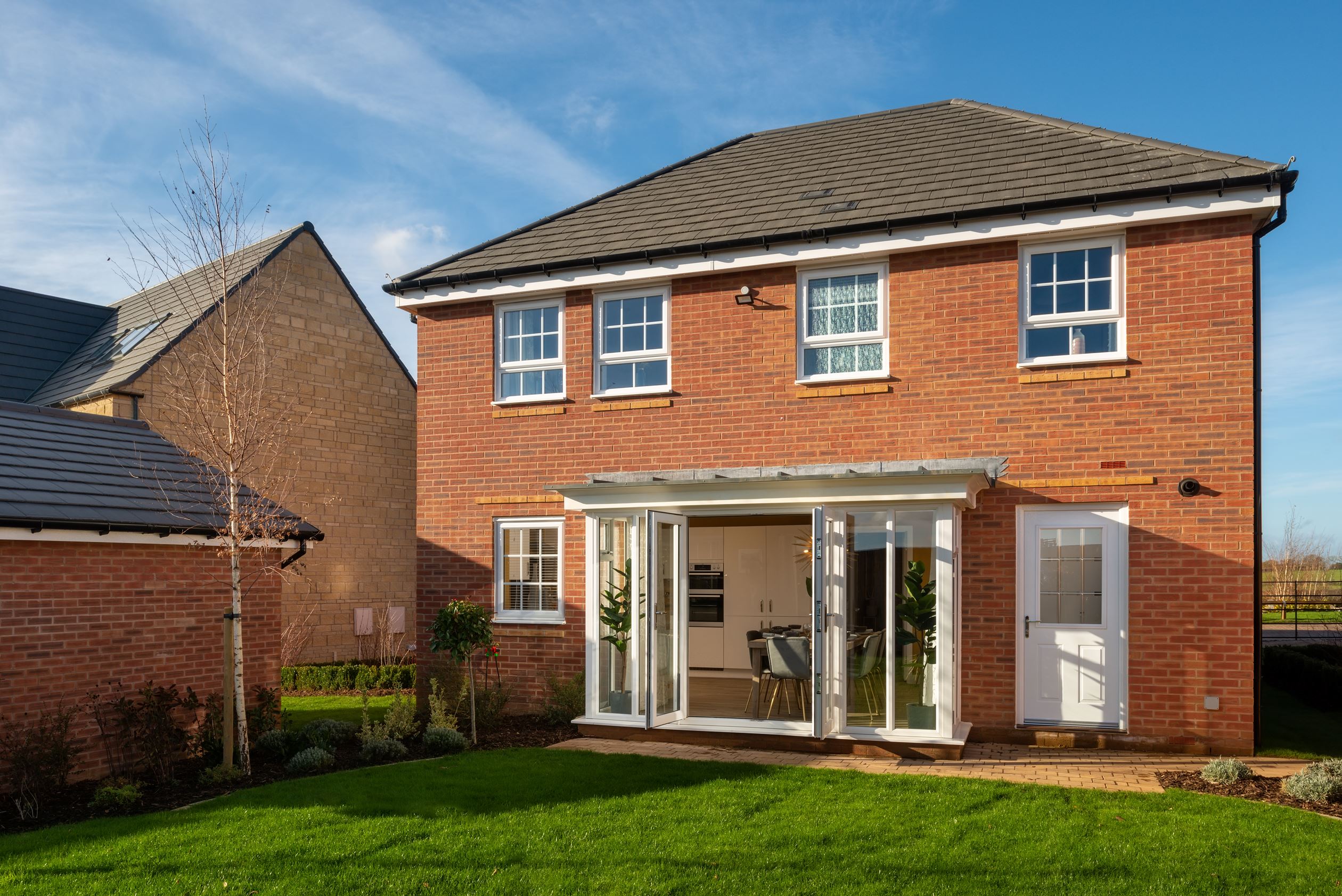 Detached Holden French doors onto the garden external