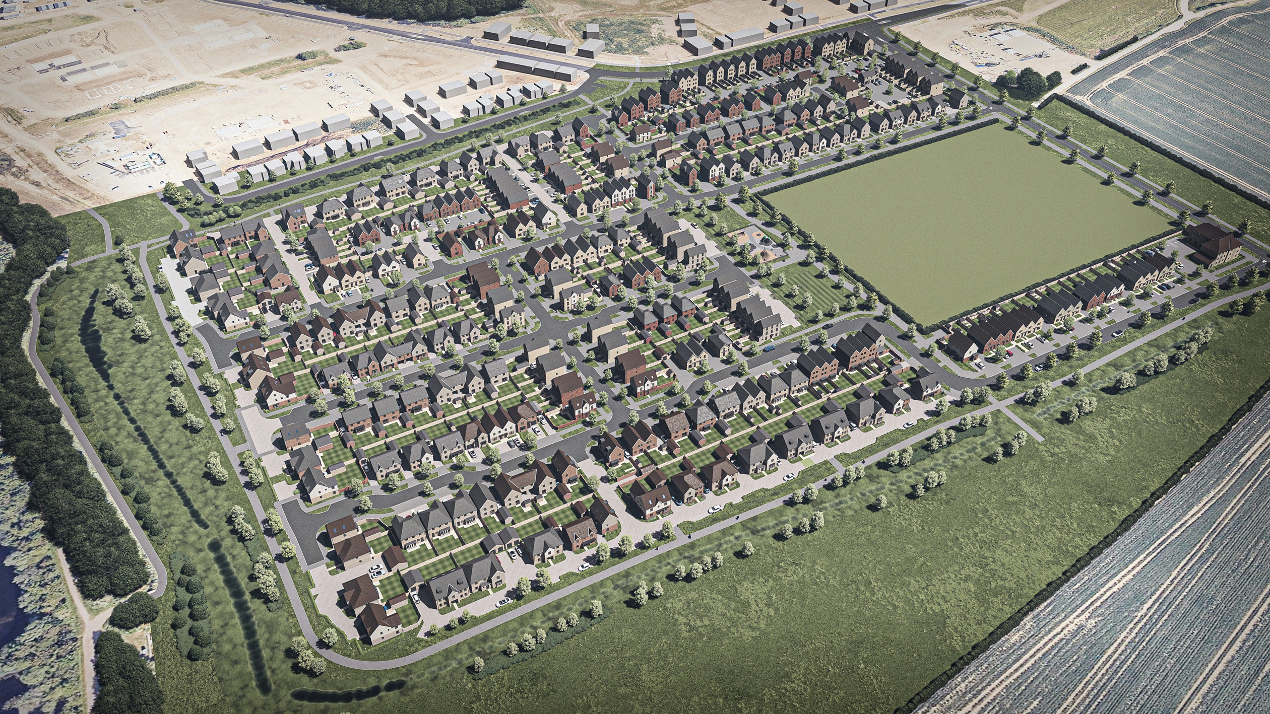 Lakewood Meadows Aerial CGI