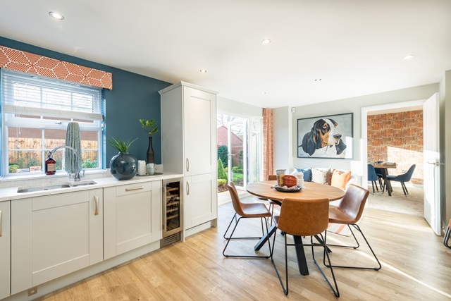 Buckingham open-plan kitchen with family/breakfast areas