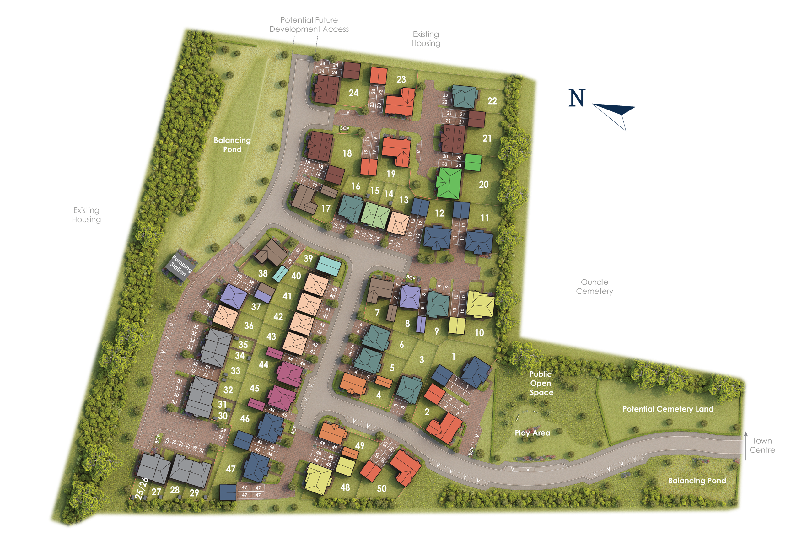River View at Oundle site plan