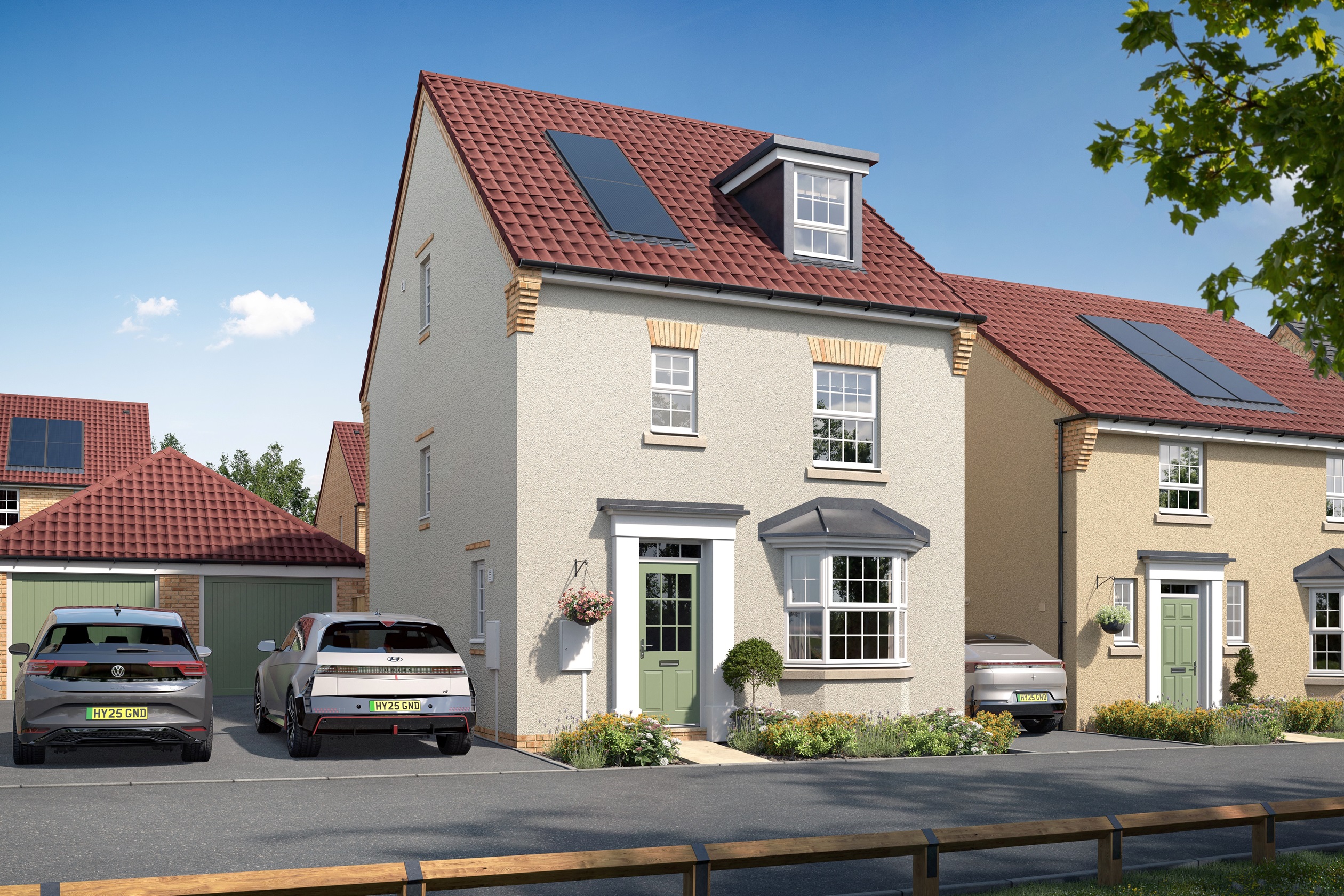 Computer generated image of the Bayswater 4 bedroom home at Barrow Grange, Chippenham