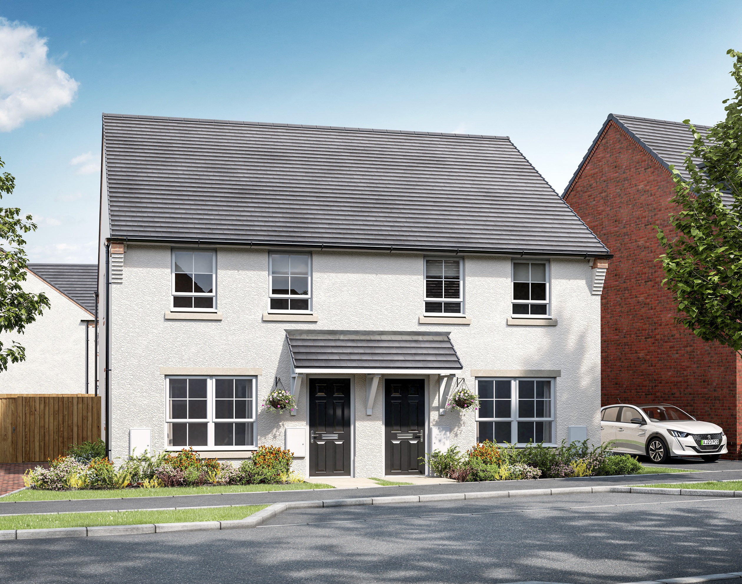 Computer generated image of the Oakmoor 3 bedroom home