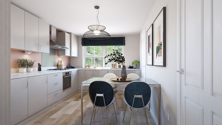 Oakmoor kitchen 3 bedroom home