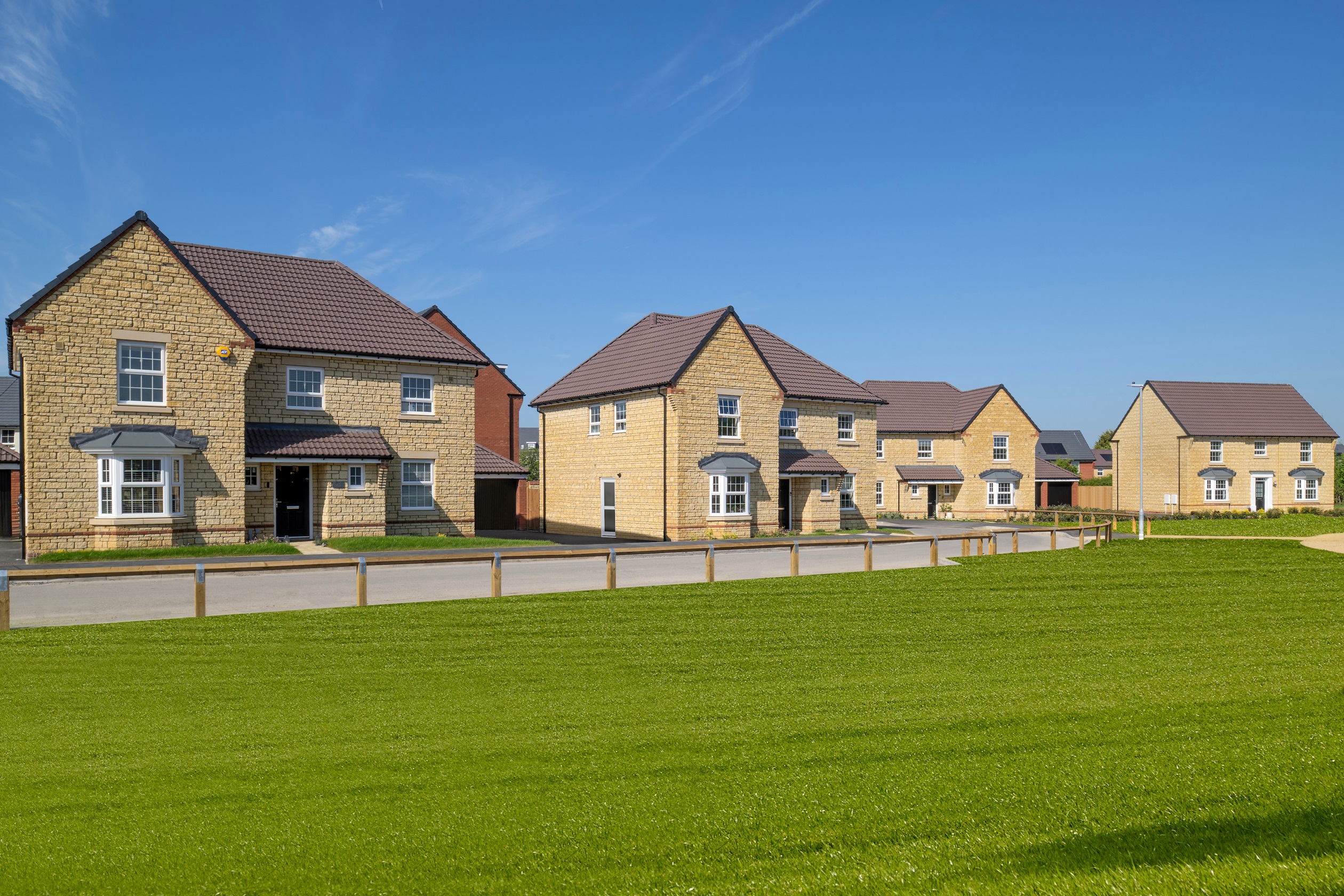 Outside view of the Manning and Henley 5 bedroom homes at Buckley Gardens