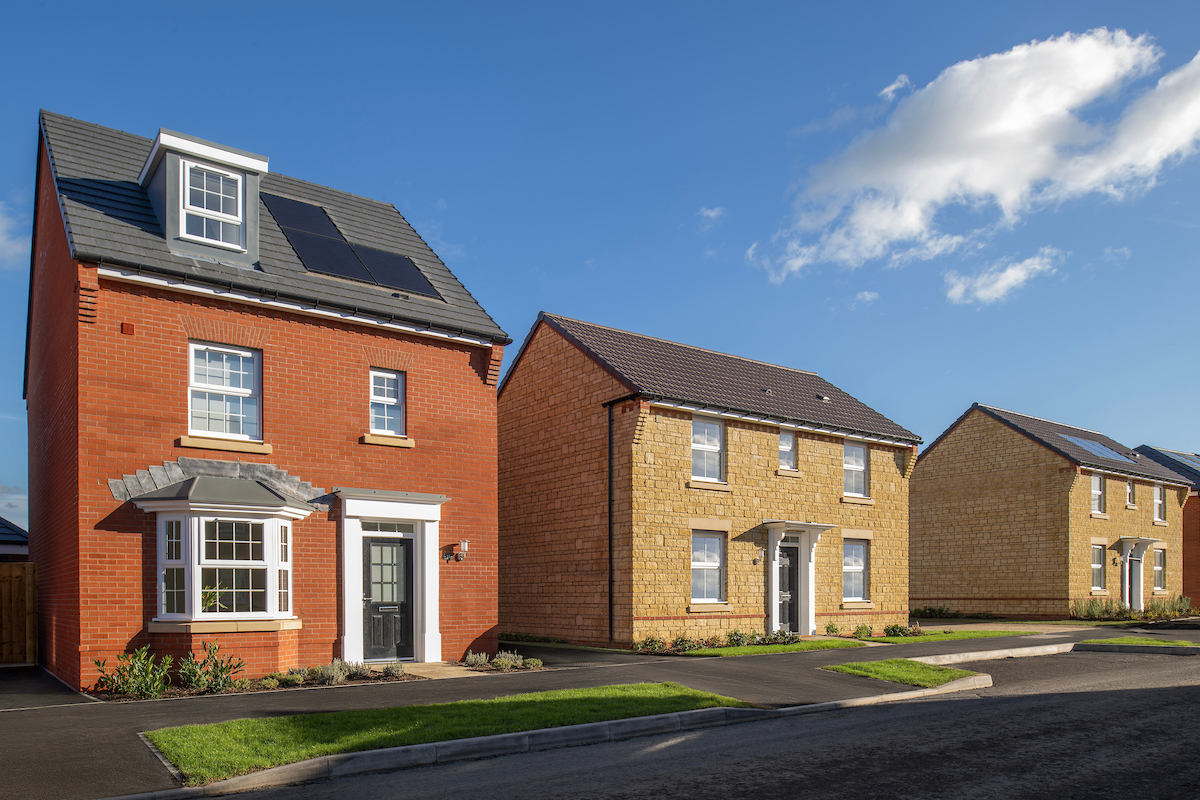 Street scene image of the Bayswater 4 bedroom home & the Hadley 3 bedroom home