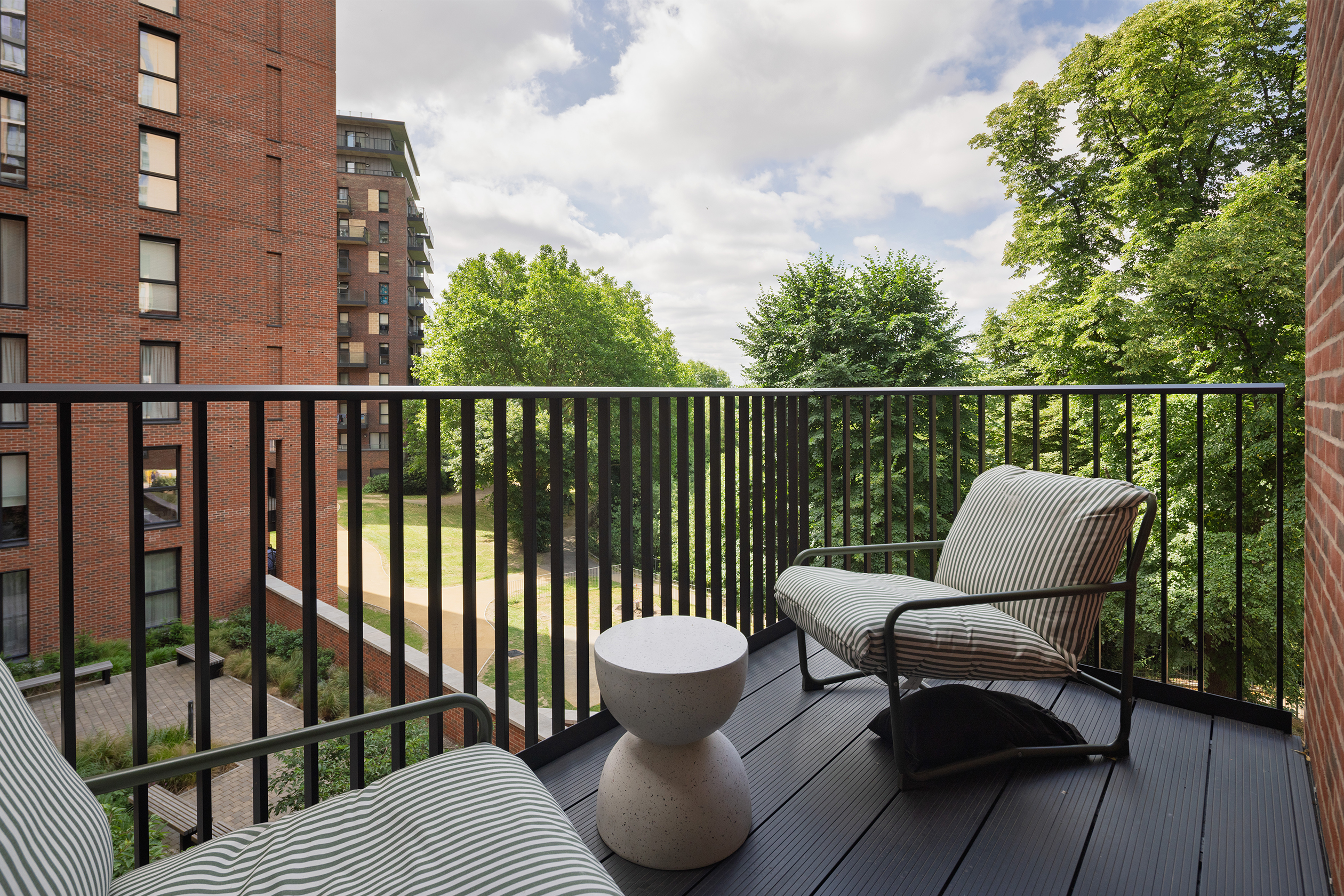 Balcony at the Chiseldon apartment