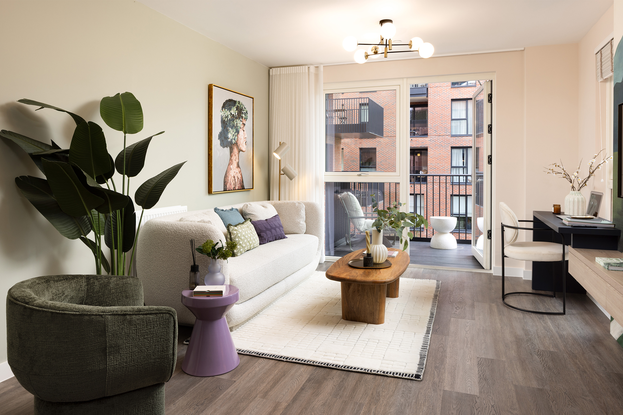 Lounge inside the Chiseldon apartment