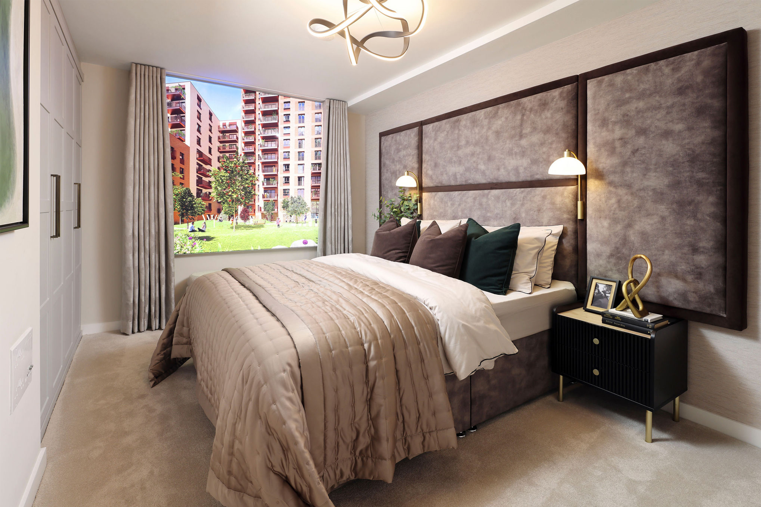 Bedroom 1 inside the Ramsbury apartment