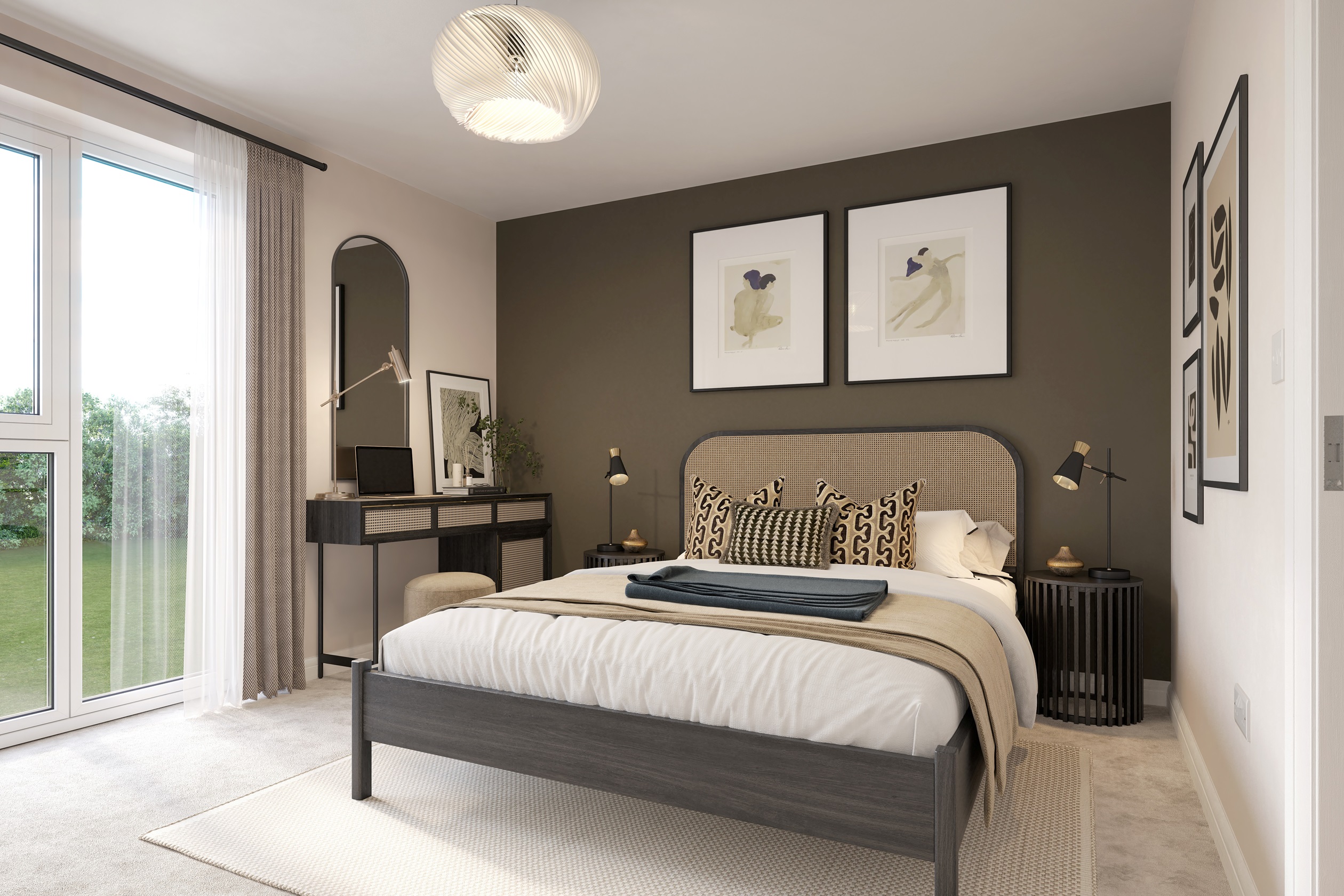 Illustrative image of the Aldbourne second bedroom