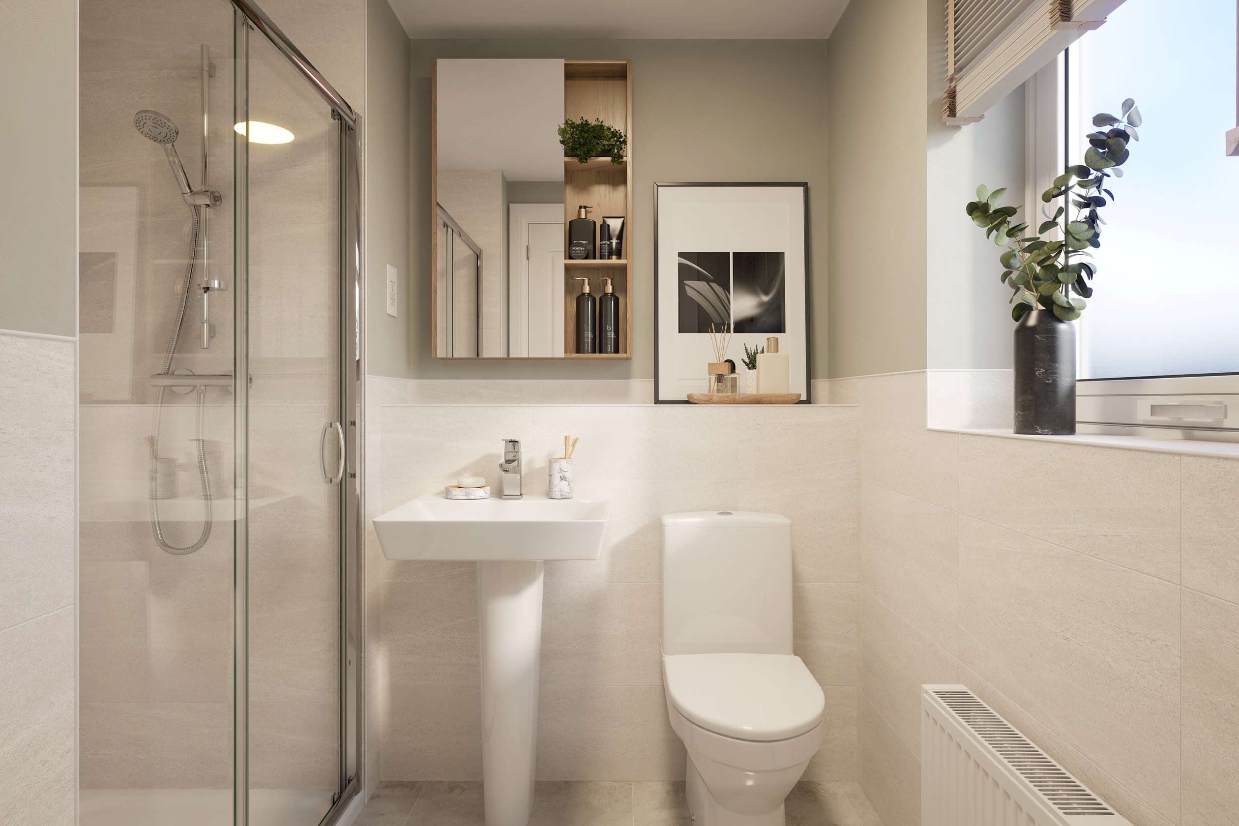 Illustrative image of the Aldbourne en suite