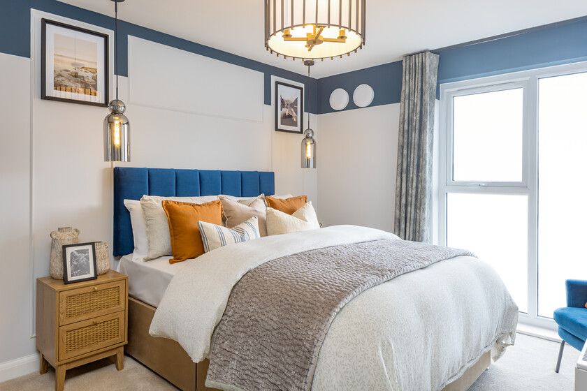 Main bedroom in the Okus 2 bedroom apartment