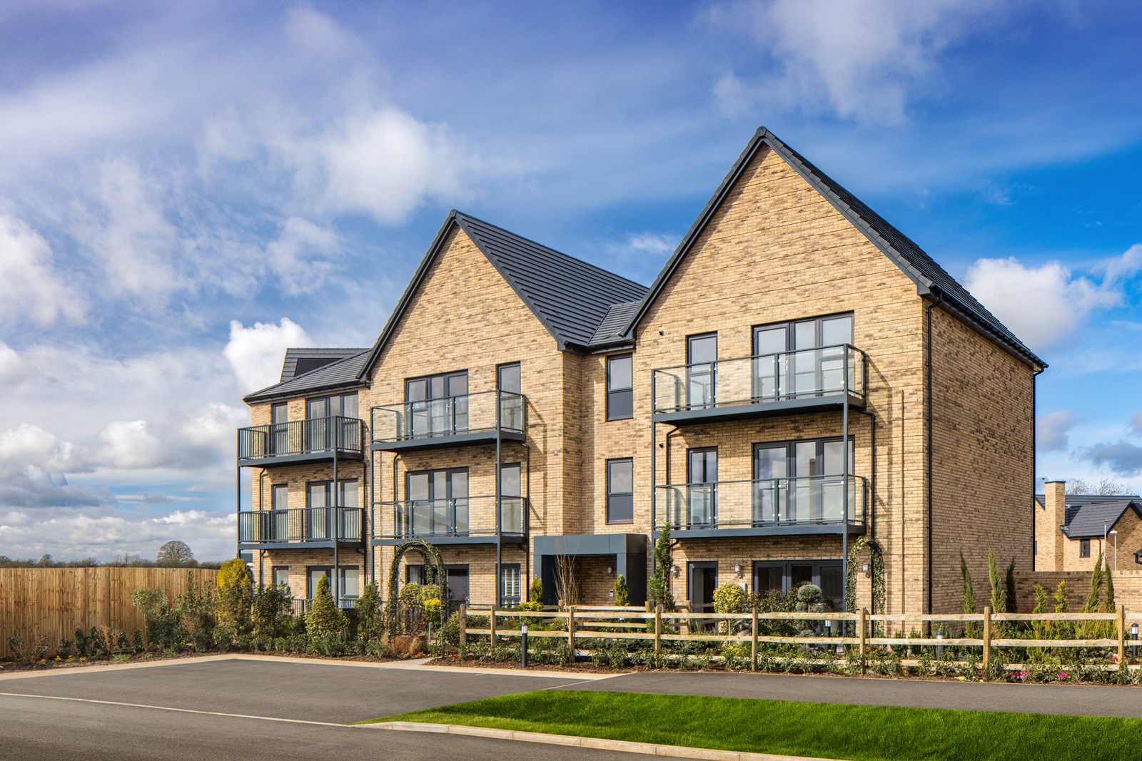 Outside view of the Okus 2 bedroom apartment