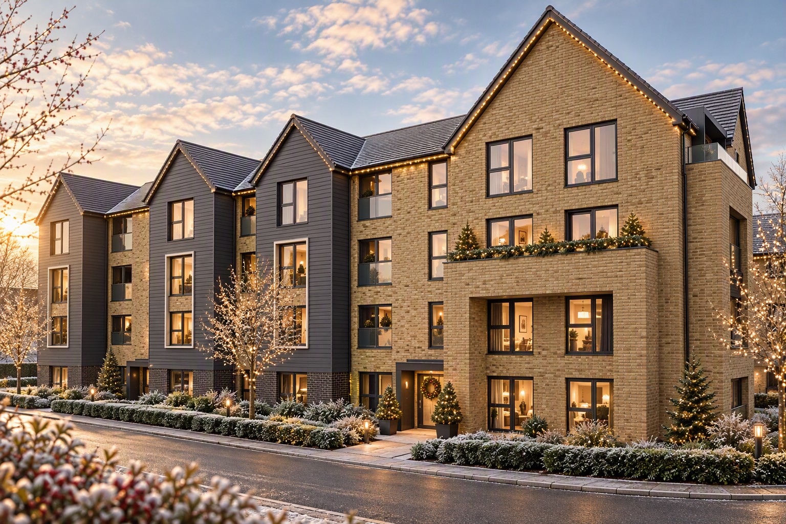 Apartment block at Canalside