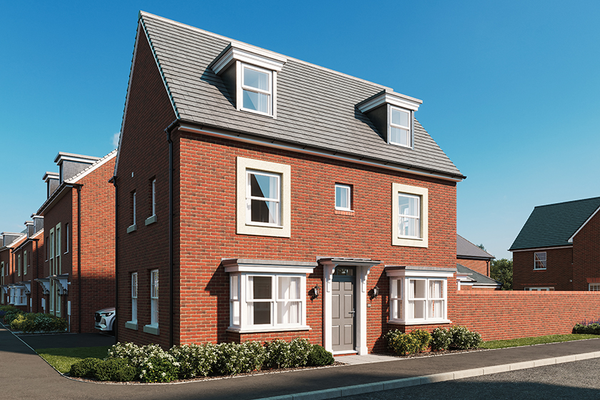 Computer generated image of the Hertford 4 bedroom home