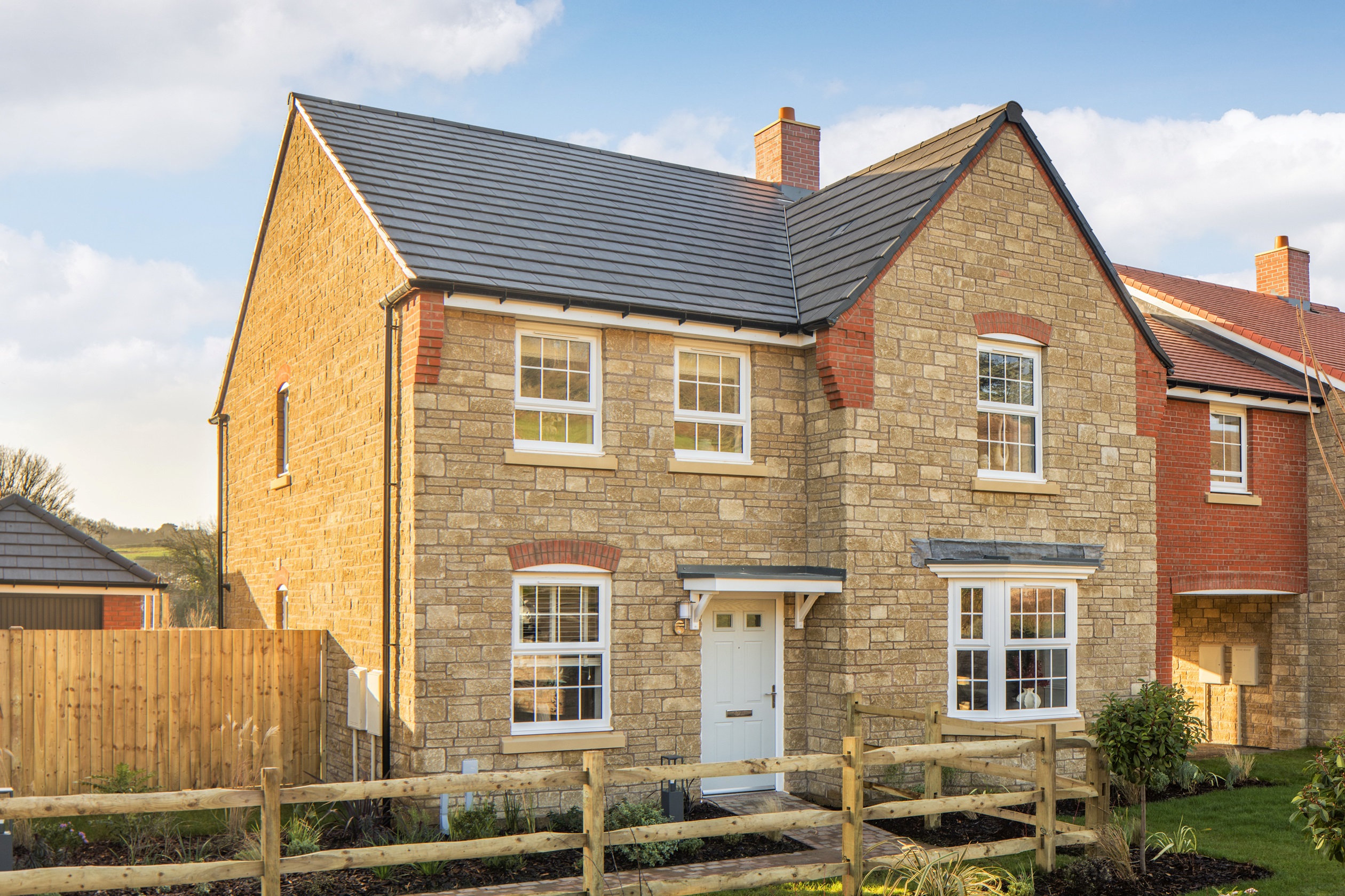 Outside view of the Holden 4 bedroom home at Foundry Lea