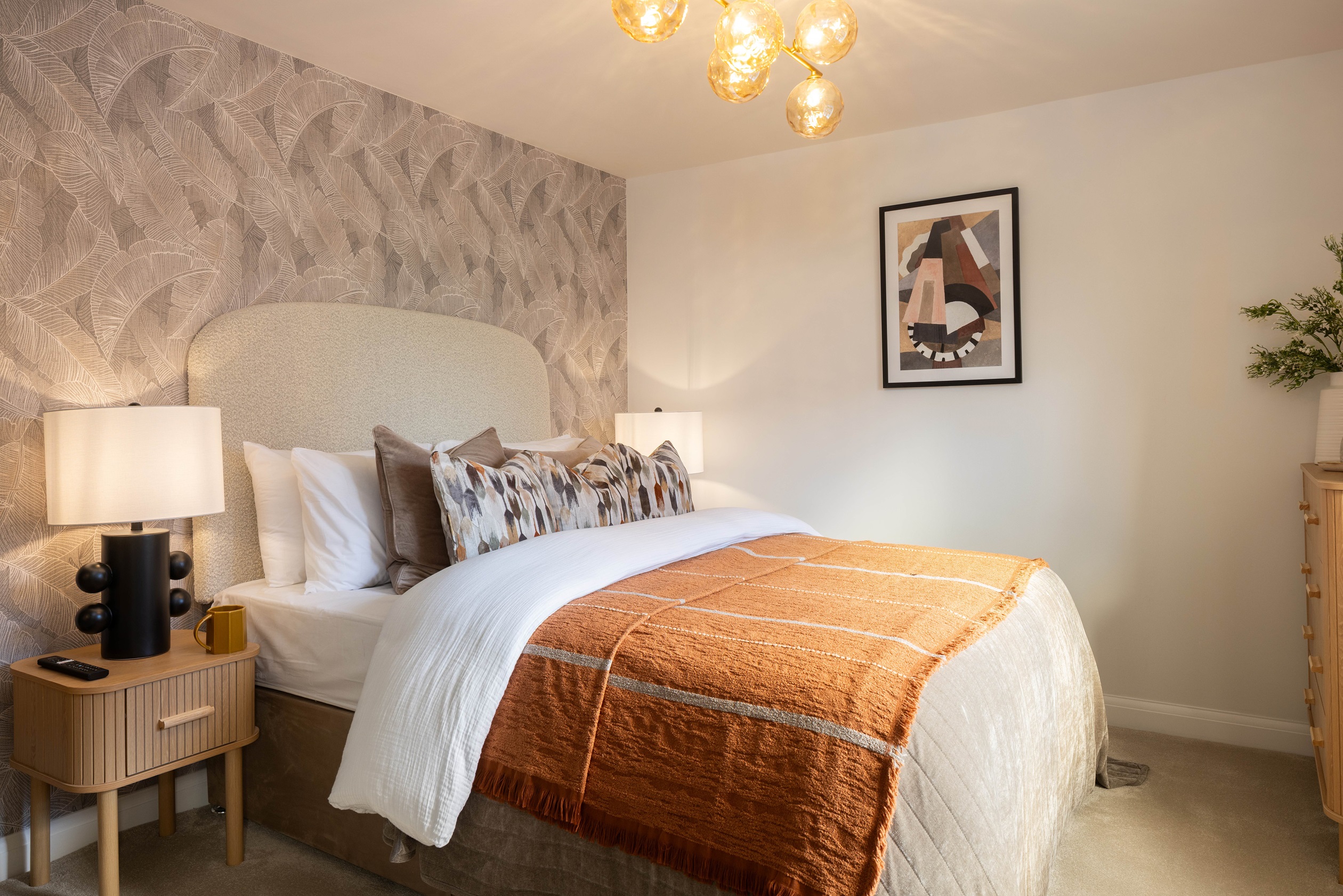 Main bedroom in the Hadley 3 bedroom home