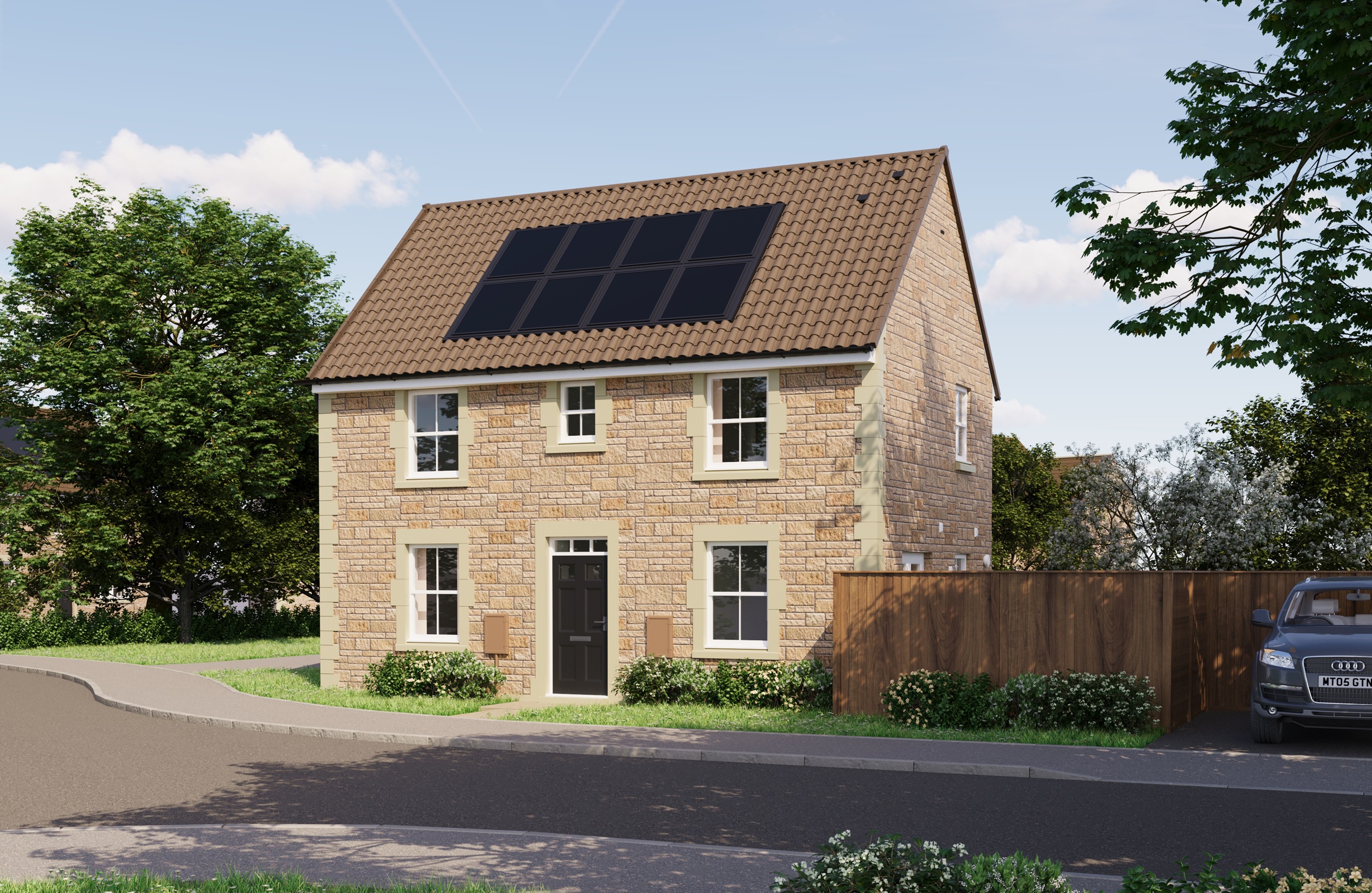 Computer generated image of the Hadley 3 bedroom home