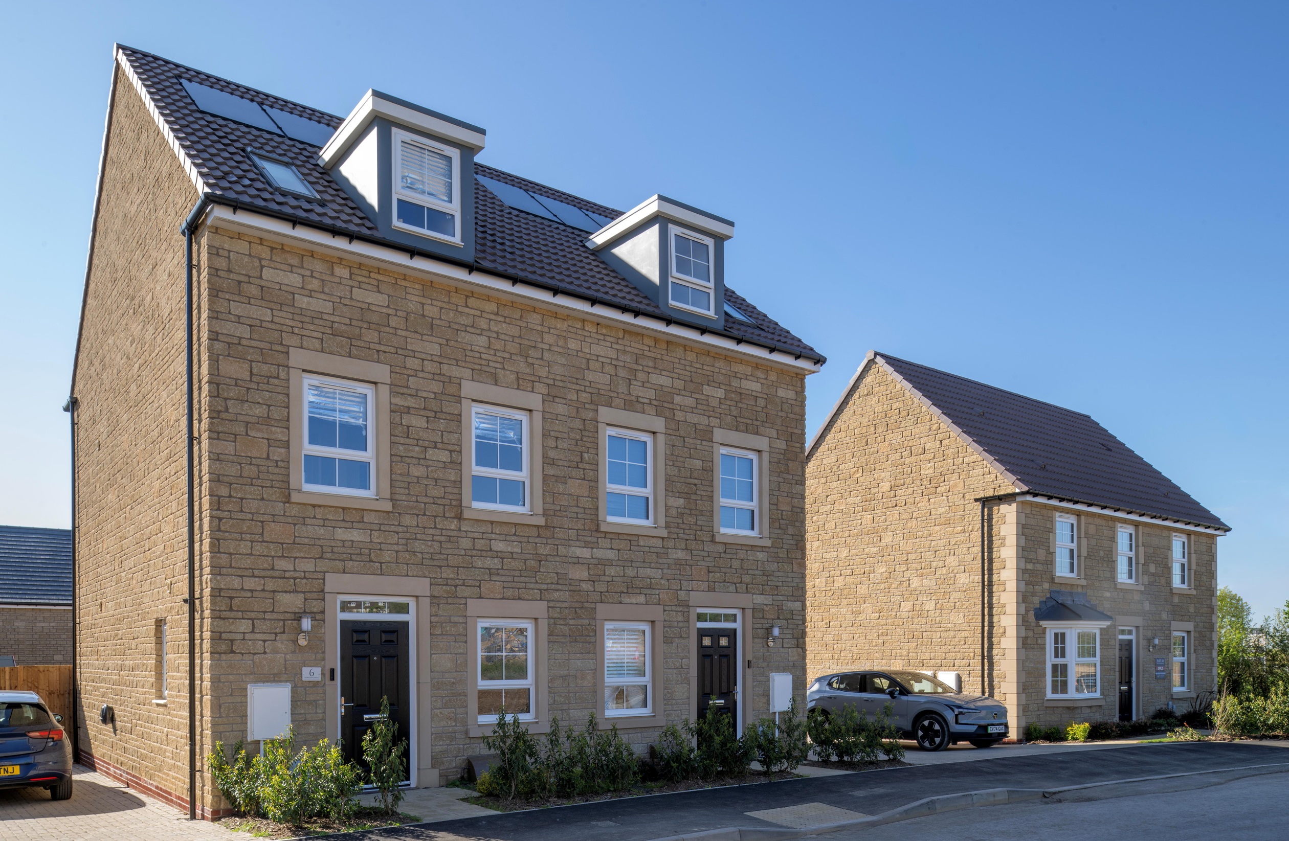 Outside view of the Greenwood 3 bedroom home at Francis Fields, Frome