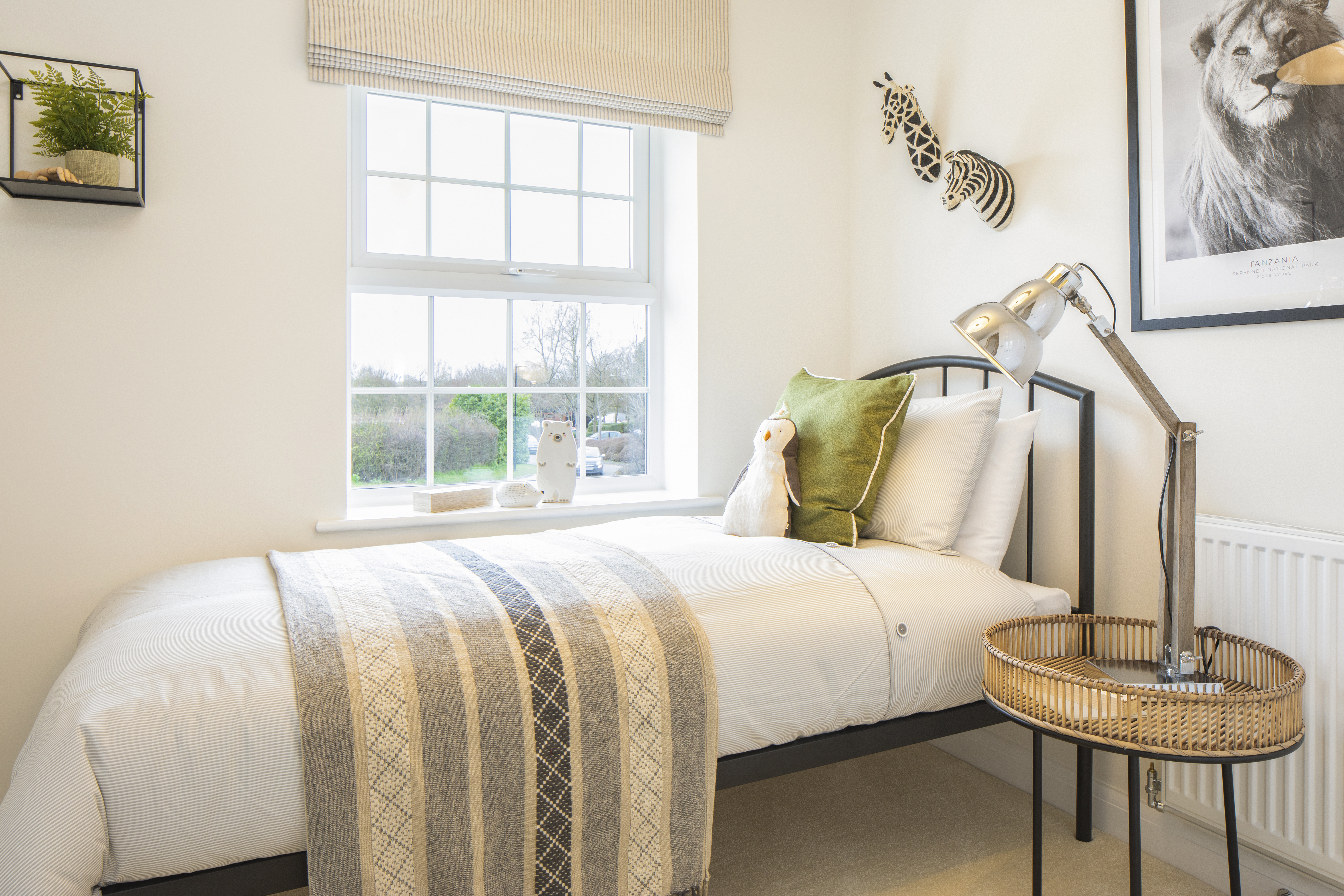 Bedroom in the Cornell 4 bedroom home