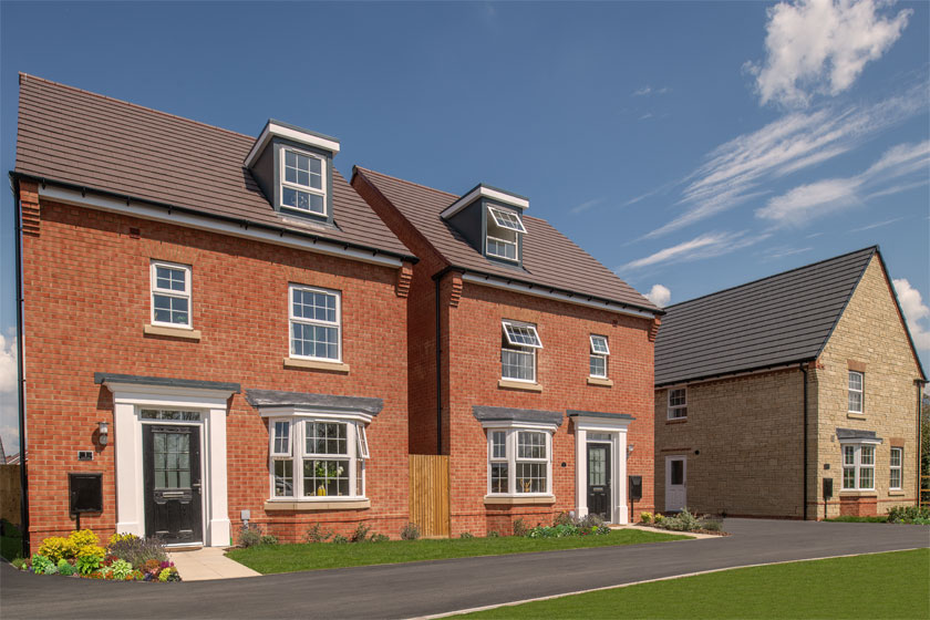 Outside view of the Bayswater 4 bedroom detached home