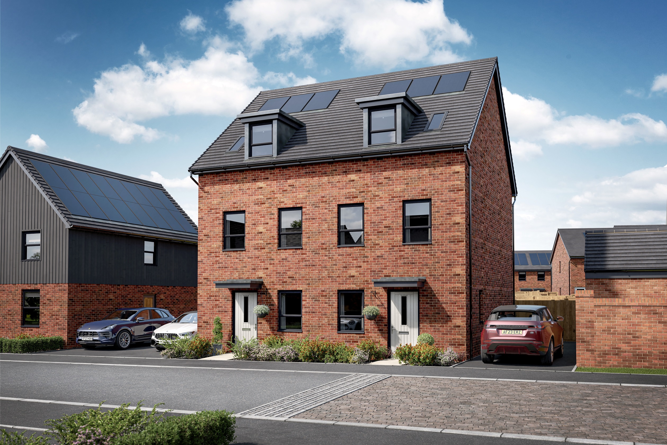 Computer generated image of the Greenwood 3 bedroom home at Ladden Garden Village