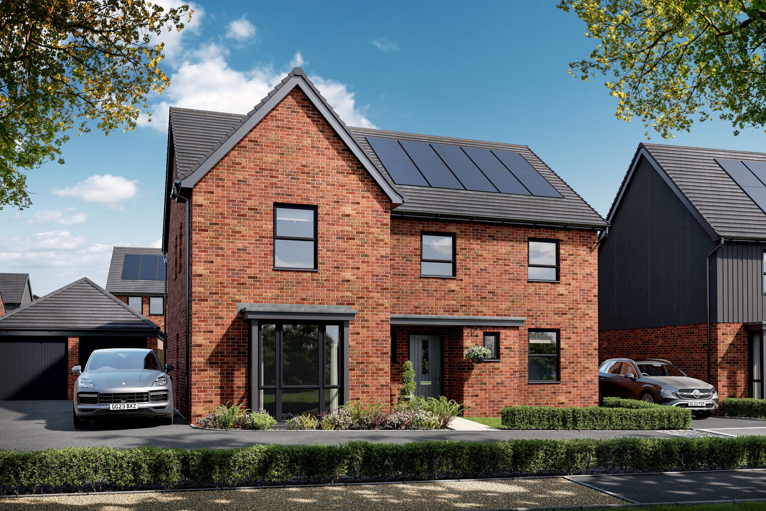 Computer generated image of the Manning 5 bedroom home at Ladden Garden Village