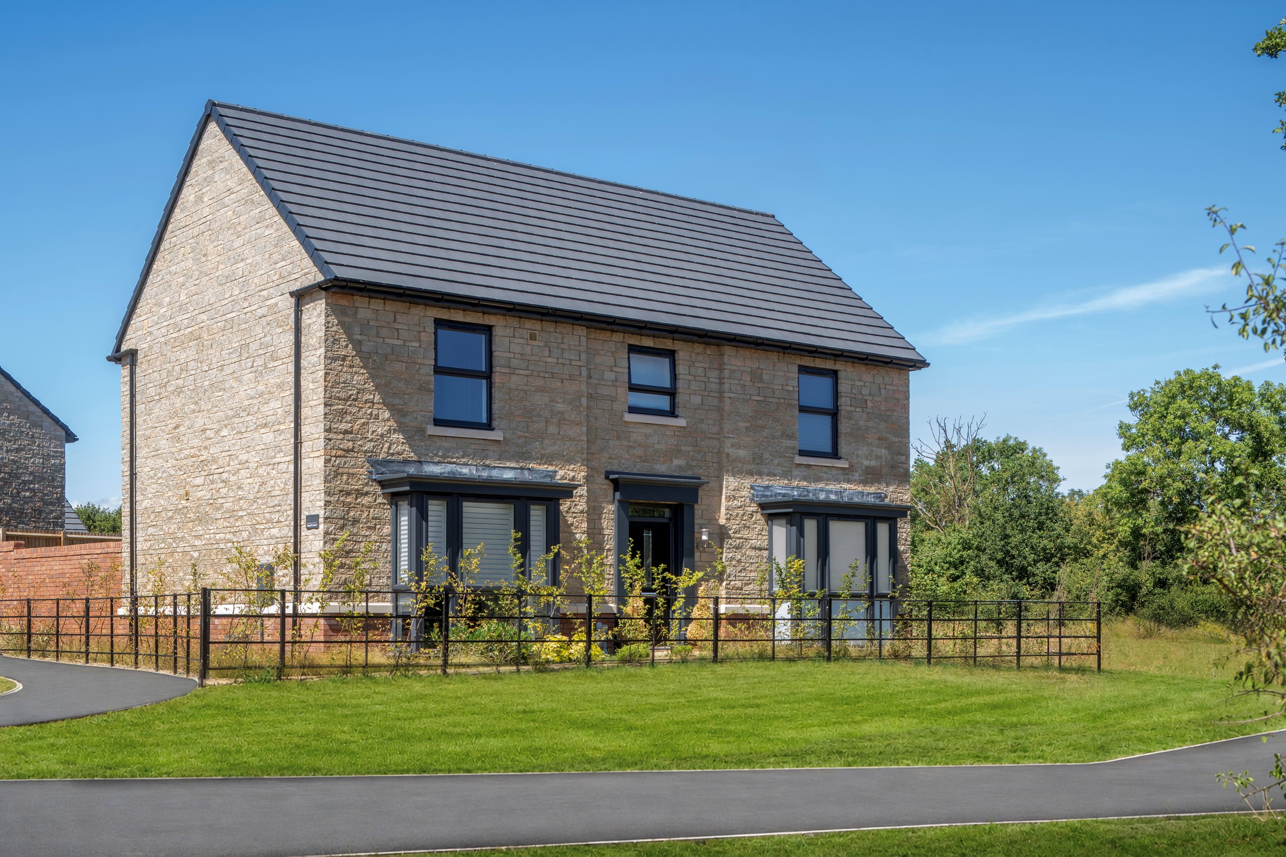Outside view of the Henley five bedroom home at Ladden Garden Village, Yate
