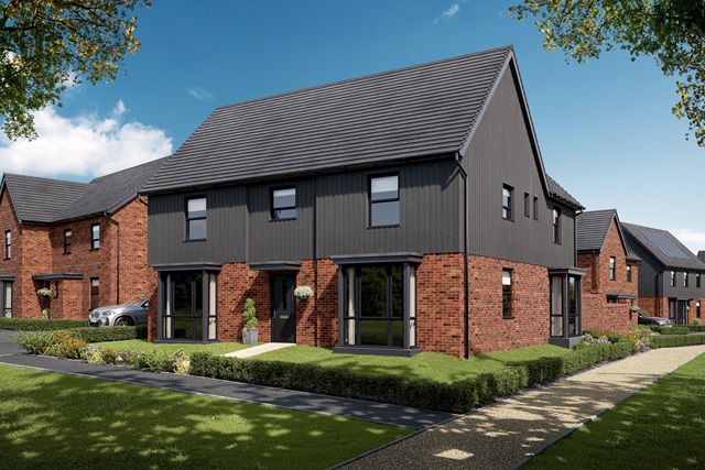 Computer generated image of the Henley 5 bedroom home at Ladden Garden Village