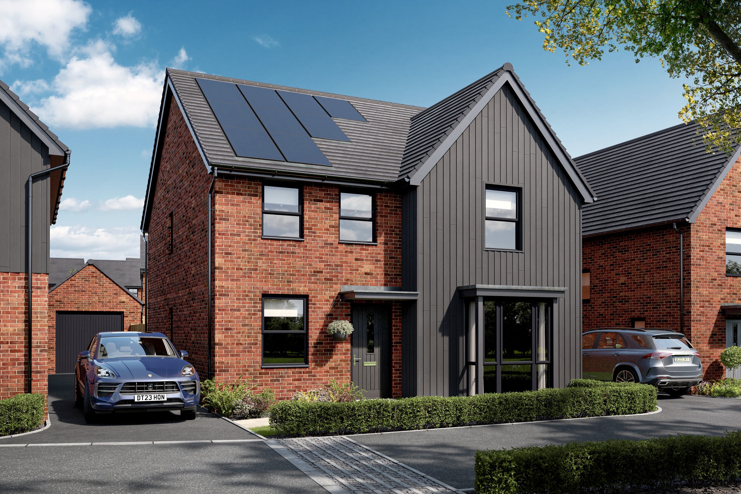 Computer generated image of the Holden 4 bedroom home at Ladden Garden Village