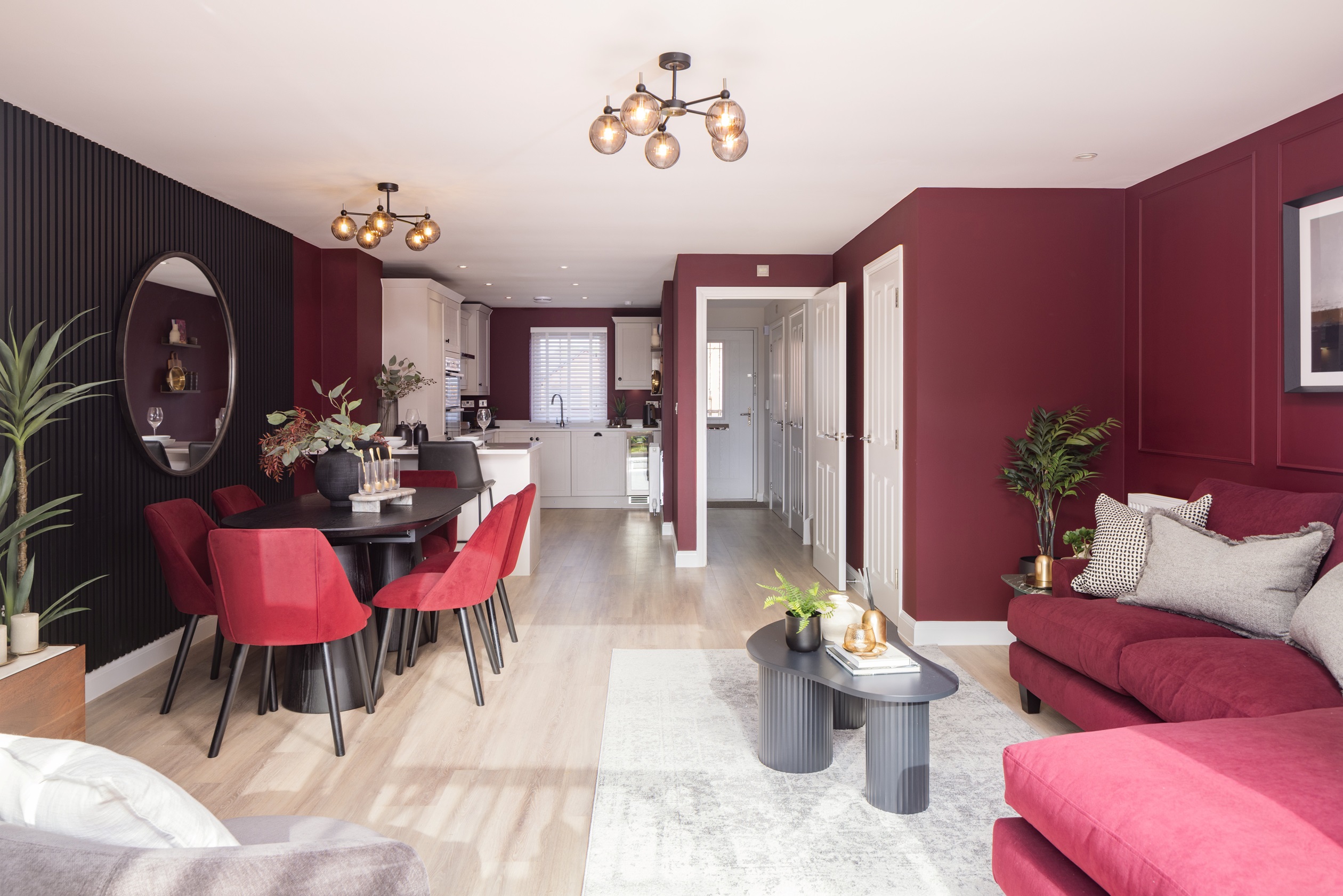 Diner inside the Wichelstray 4 bedroom home at Orchards Rise