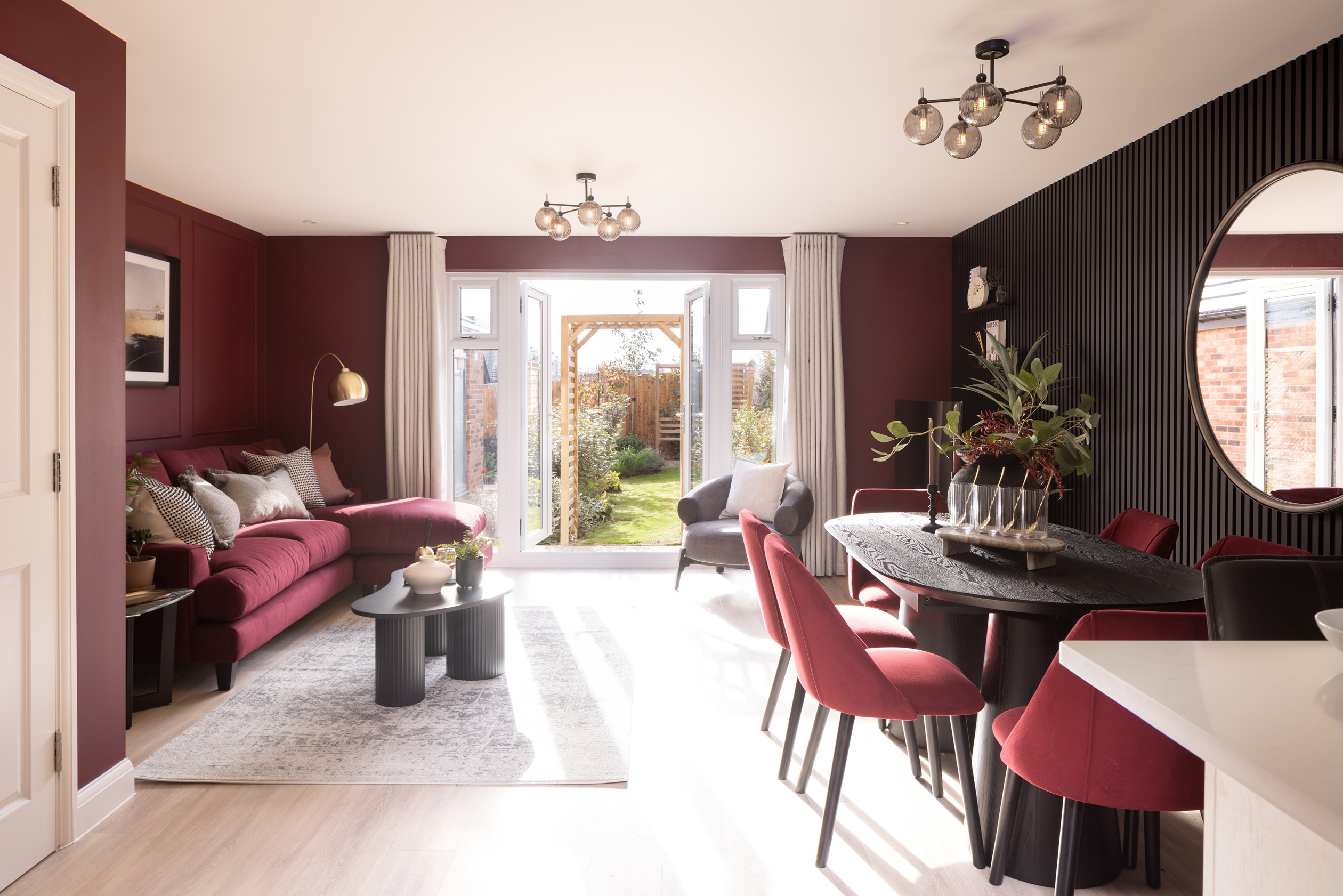 Diner inside the Wichelstray 4 bedroom home at Orchards Rise