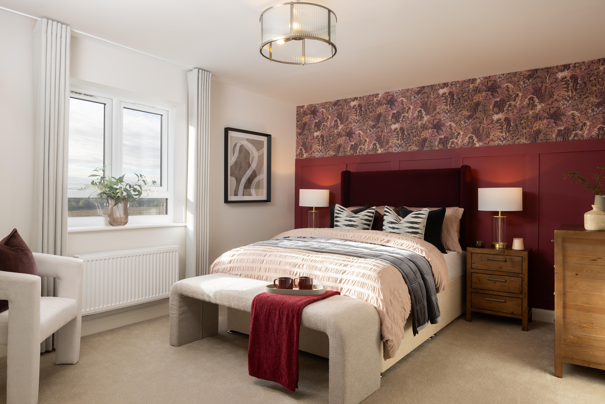 Main bedroom inside the Wichelstray 4 bedroom home at Orchards Rise