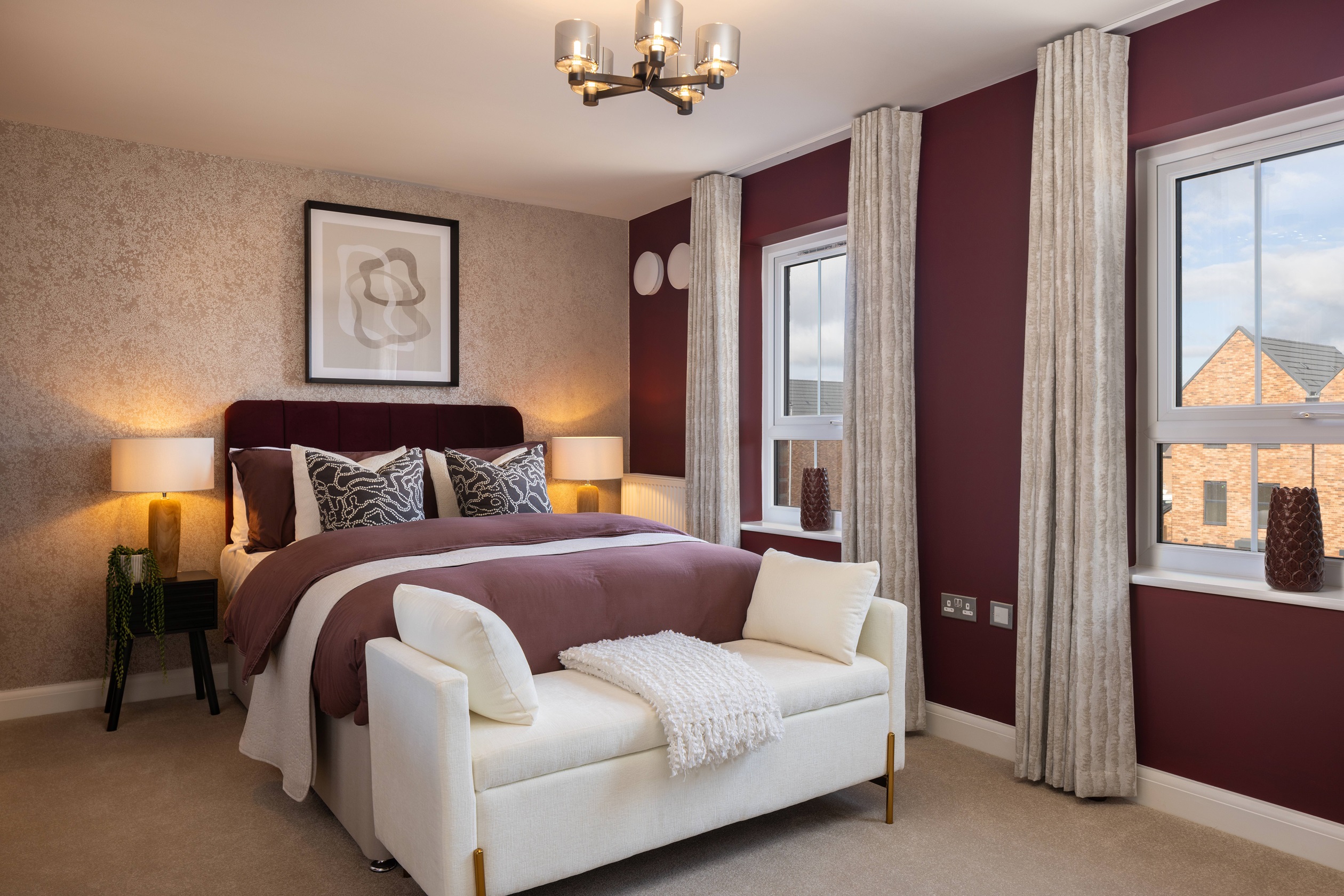 Second bedroom inside the Wichelstray 4 bedroom home at Orchards Rise