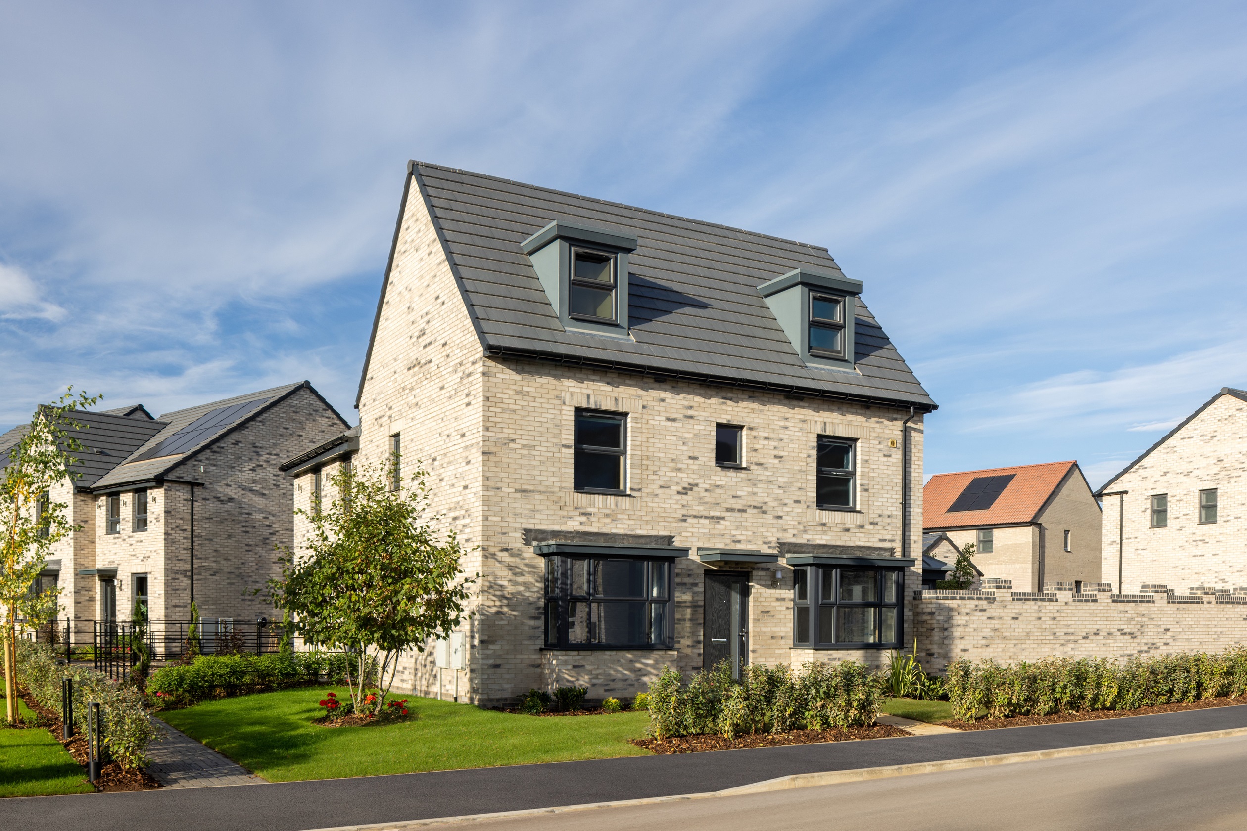 Outside view of the Hereford 4 bedroom home at Somer Meadows