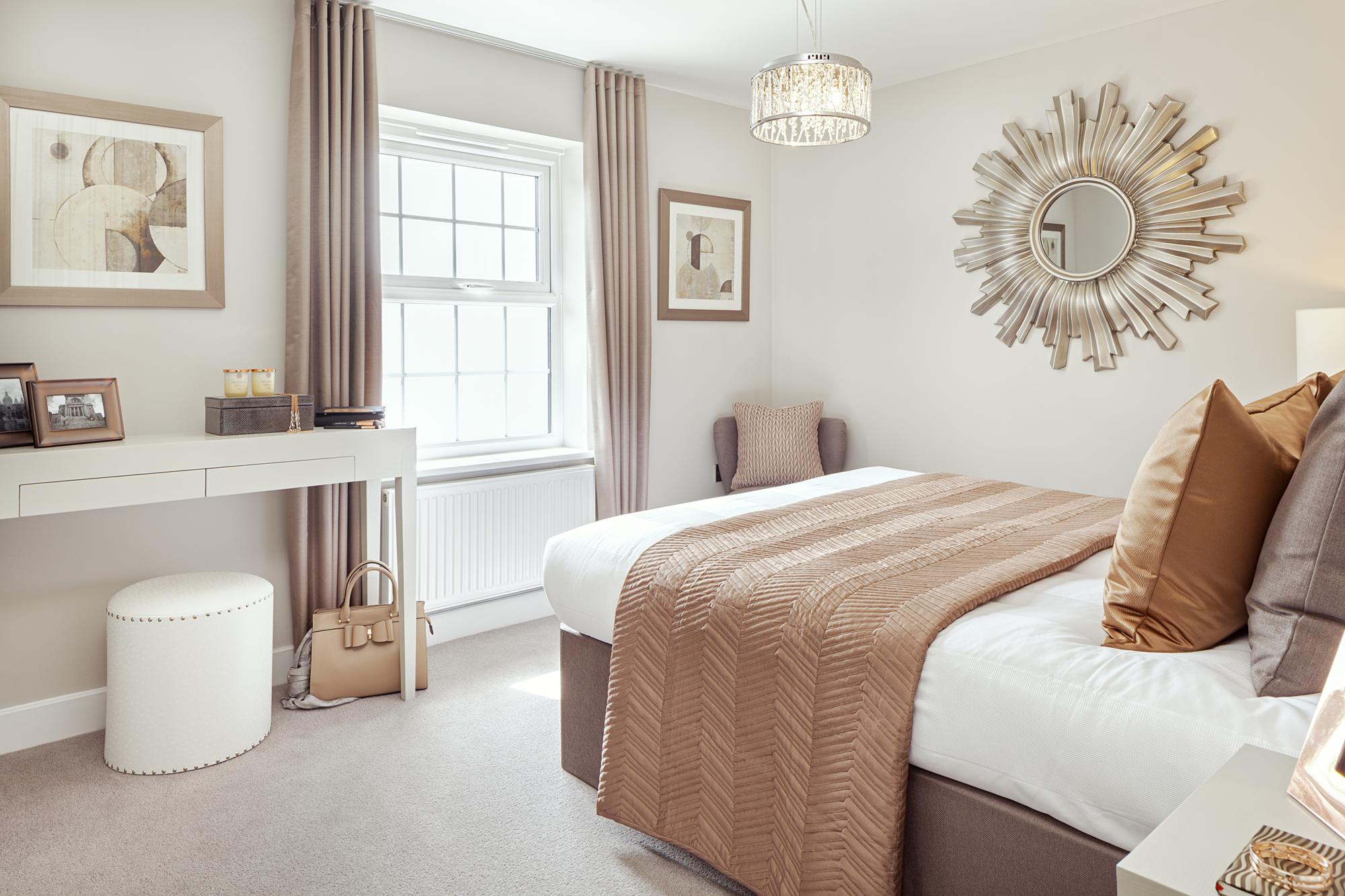 Bedroom in the Hadley 3 bedroom home