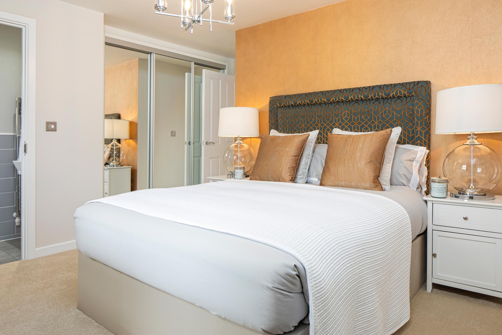 Bedroom in the Hadley 3 bedroom home