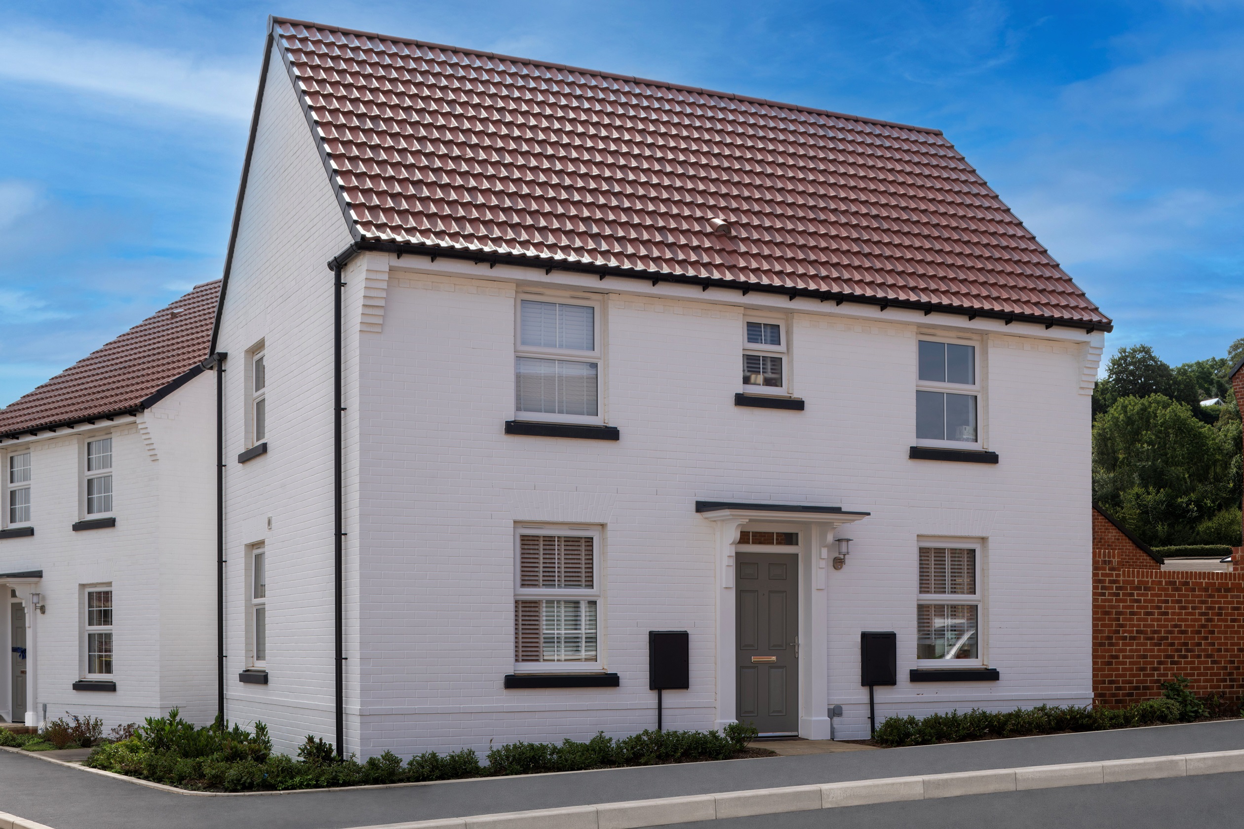 Outside view of the Hadley three bedroom home at Winnycroft